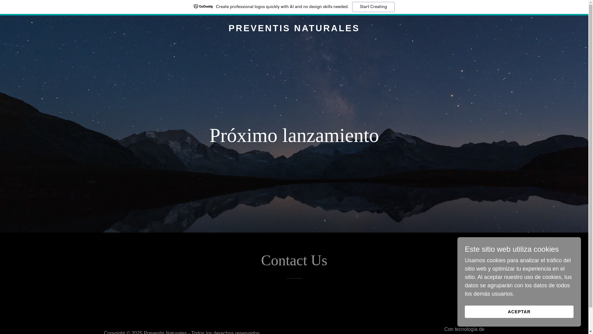 website screenshot of https://preventisnaturals.com/