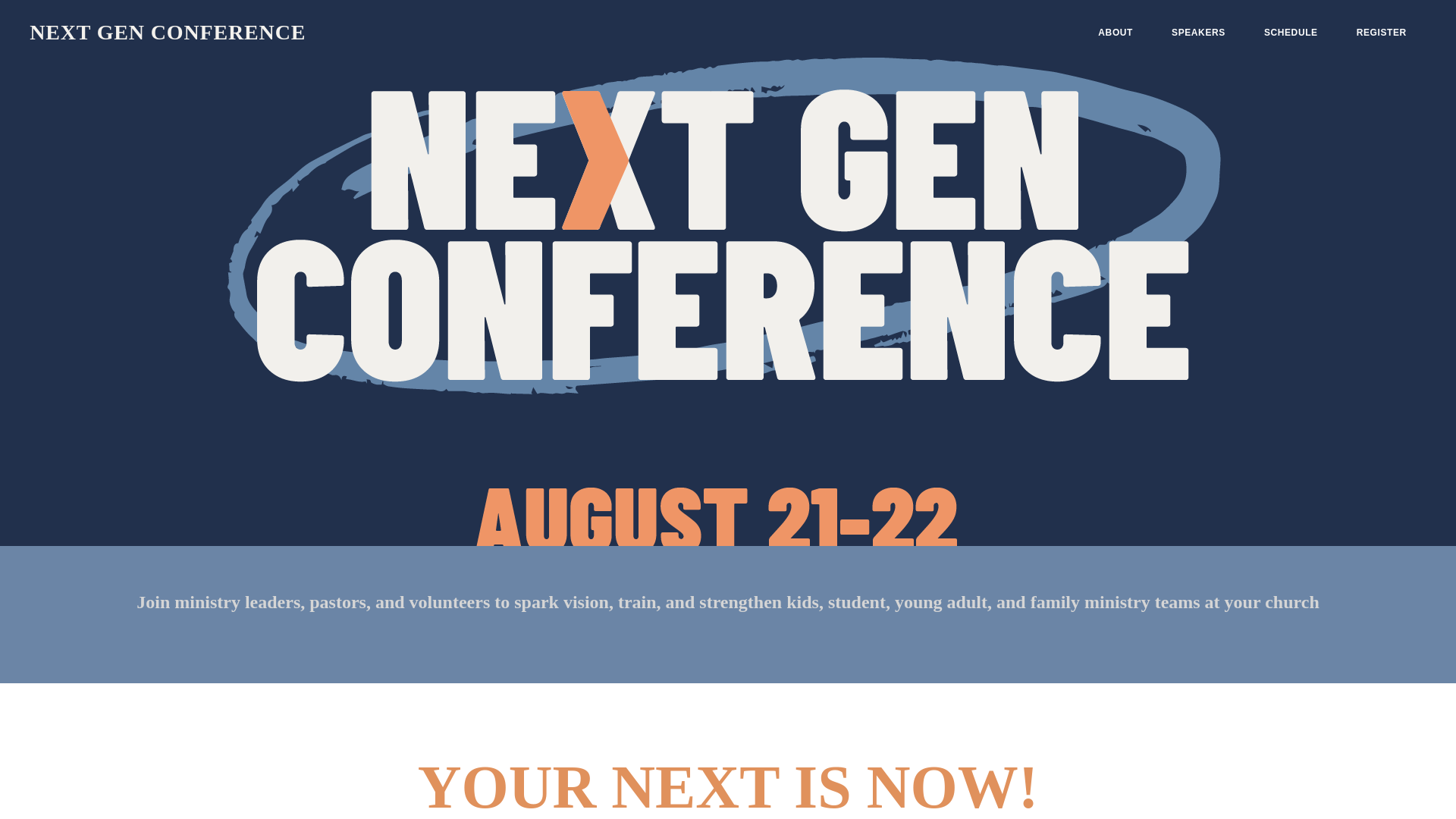 website screenshot of https://nextgenconferenceaz.org/