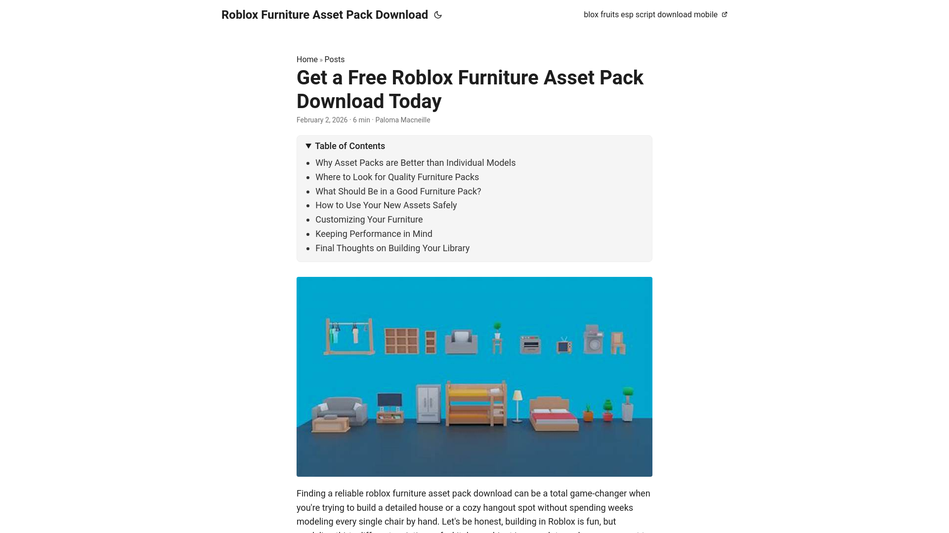 website screenshot of https://roblox-furniture-asset-pack-download.pages.dev/