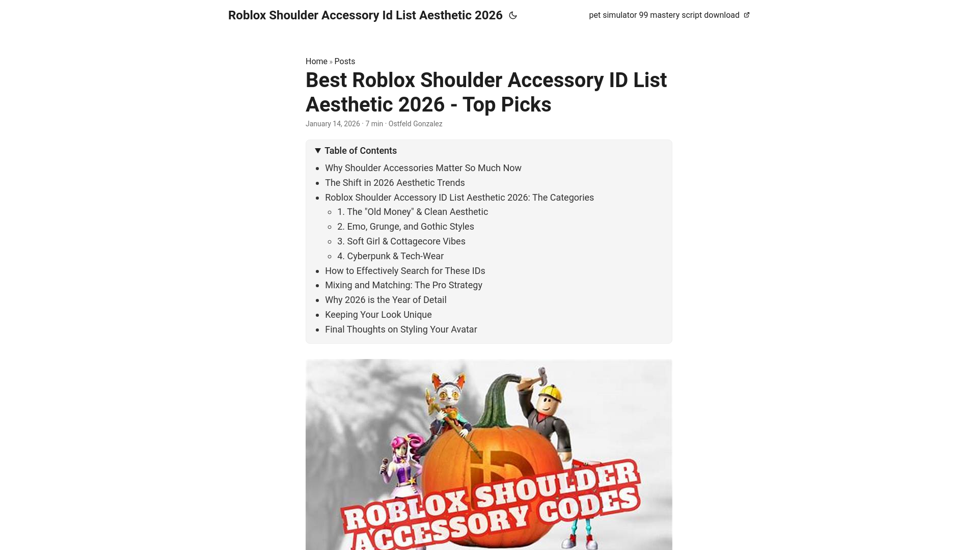 website screenshot of https://robloxshoulderaccessoryidlistaesthetic2026.pages.dev/