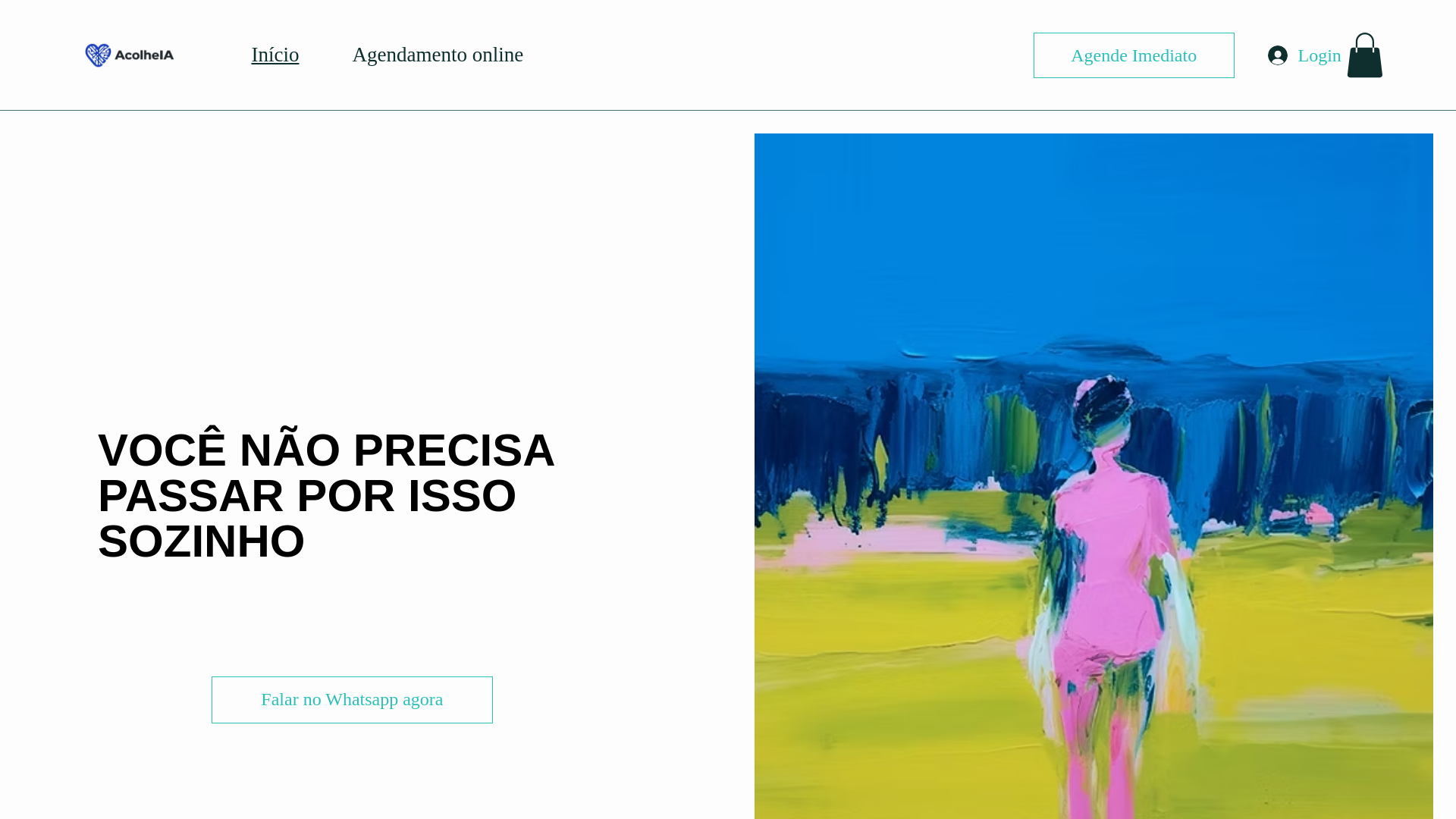 website screenshot of https://acolheia.com/