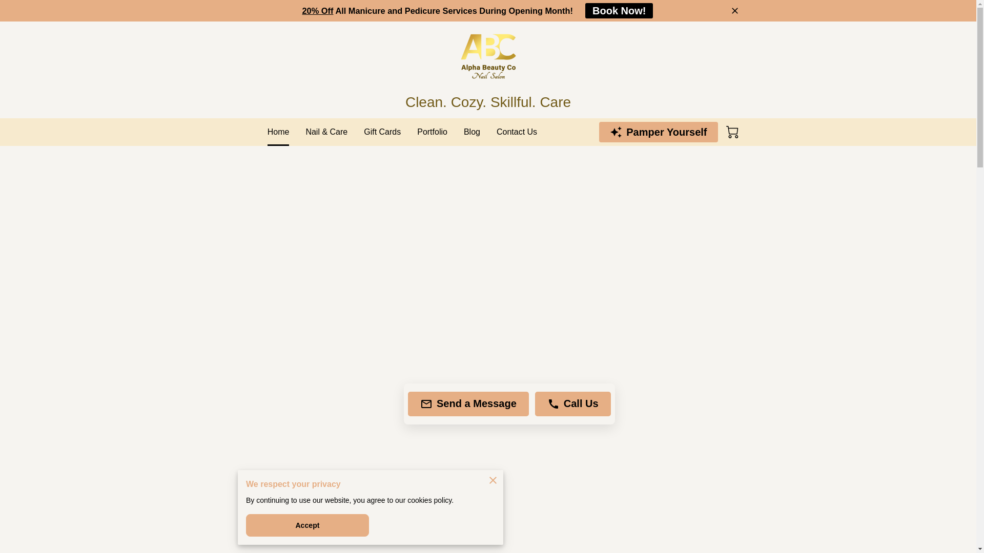 website screenshot of https://alphabeautyco.us/