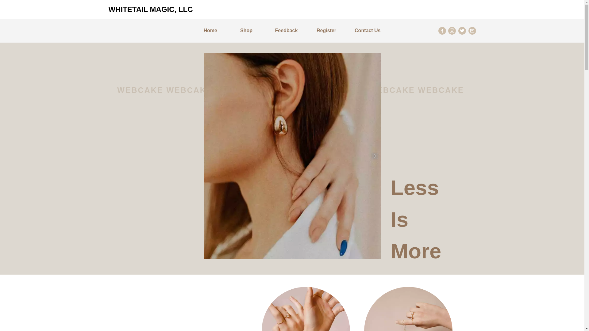 website screenshot of https://whitetailmagic.top/