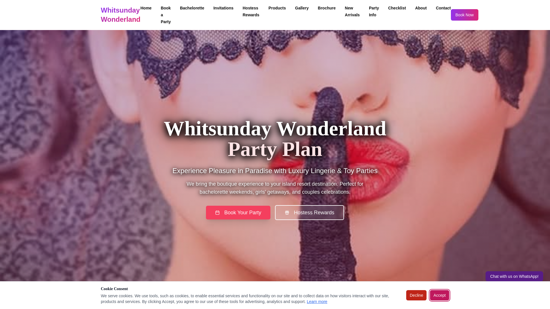 website screenshot of https://whitsundaywonderland.com.au