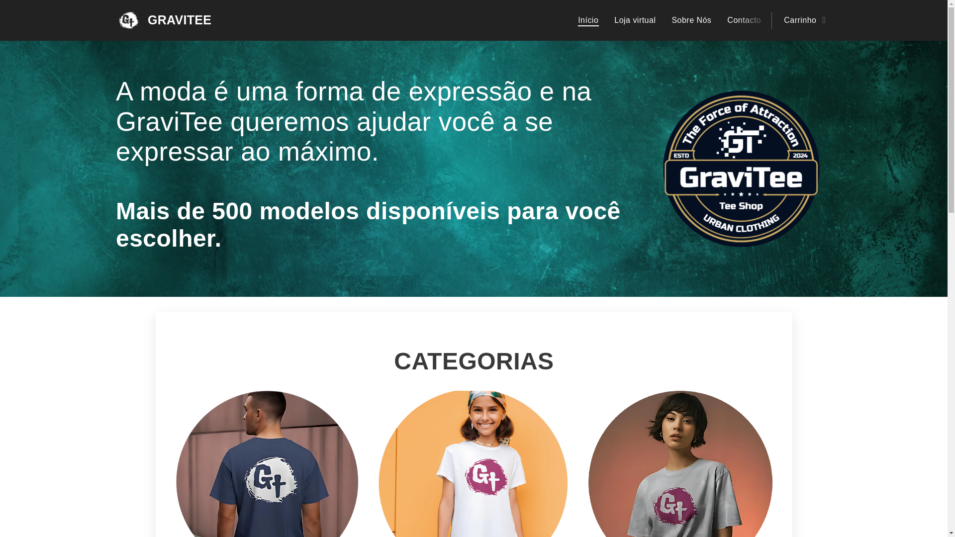 website screenshot of https://graviteegt.pt/