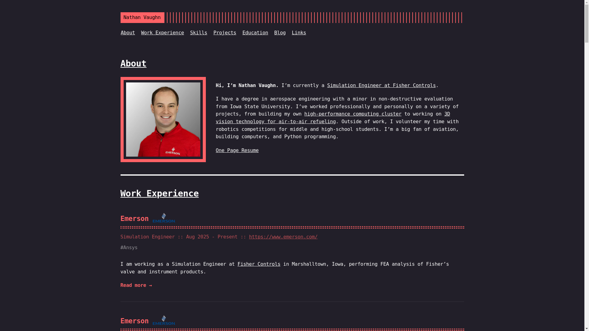 website screenshot of https://nathanv-me.pages.dev/