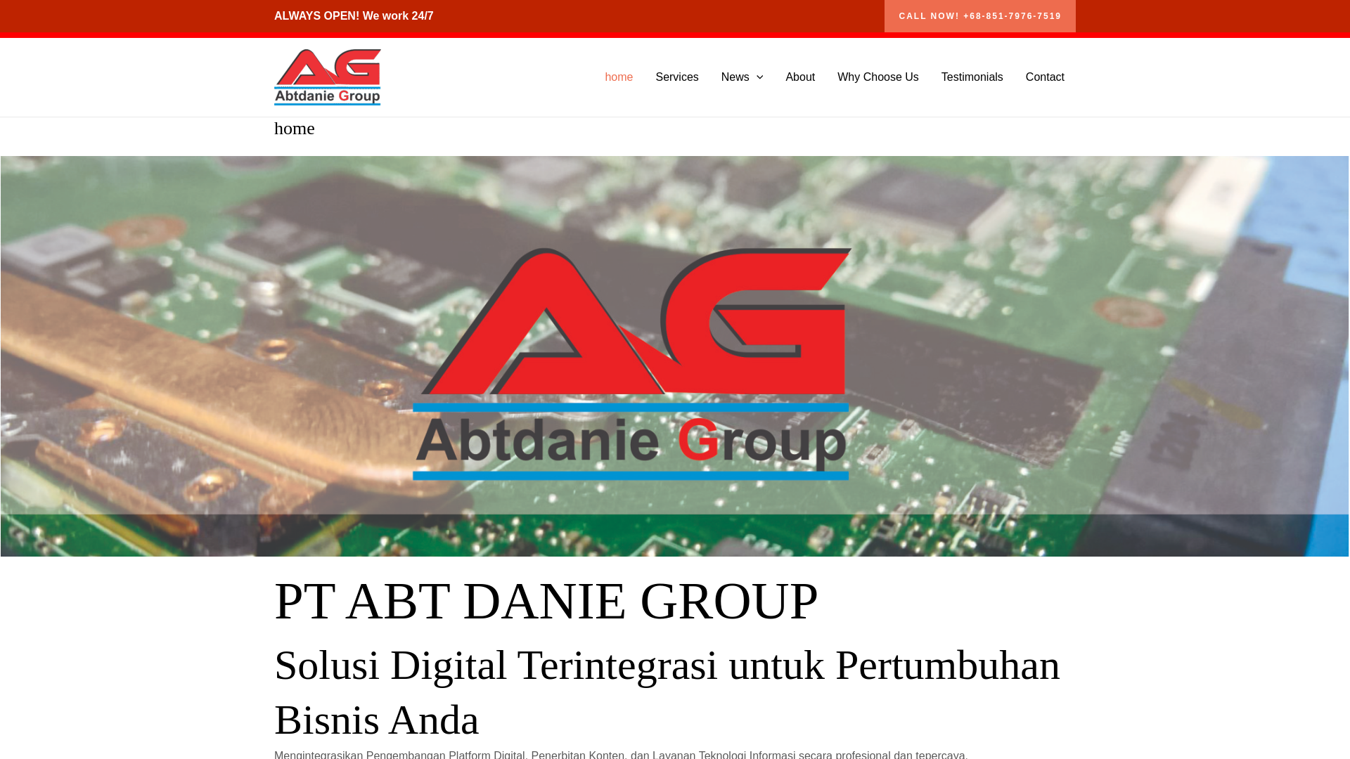 website screenshot of http://abtdaniegroup.com/