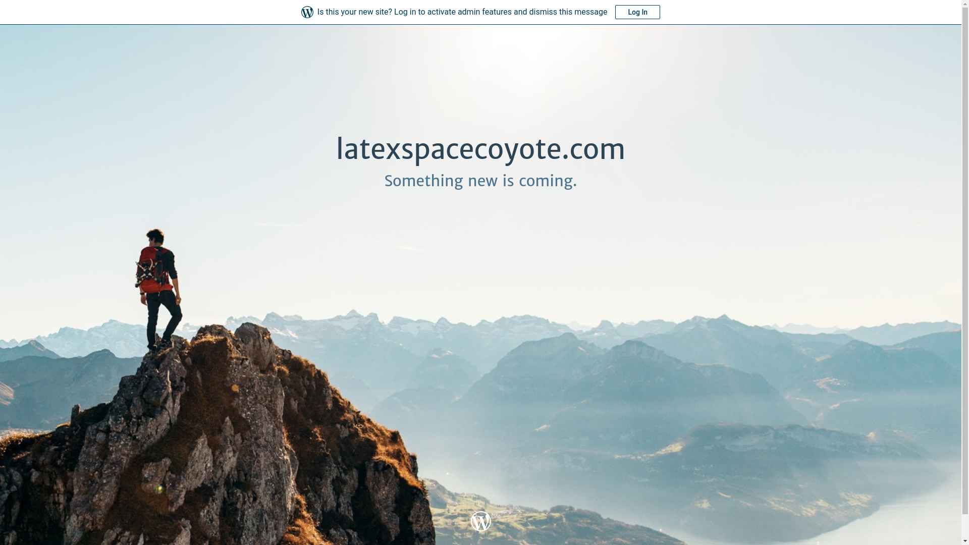 website screenshot of https://latexspacecoyote.com/