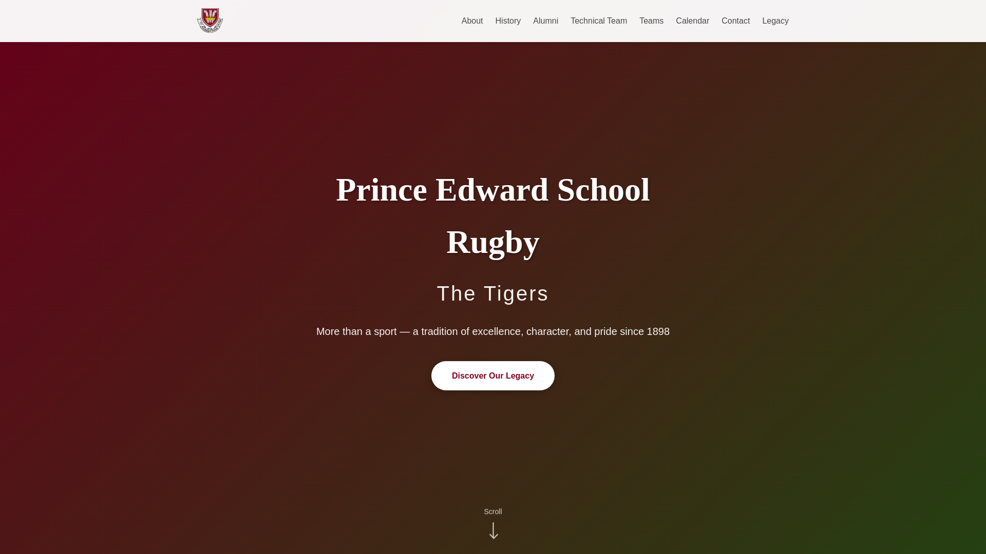 website screenshot of https://petigers.co.zw