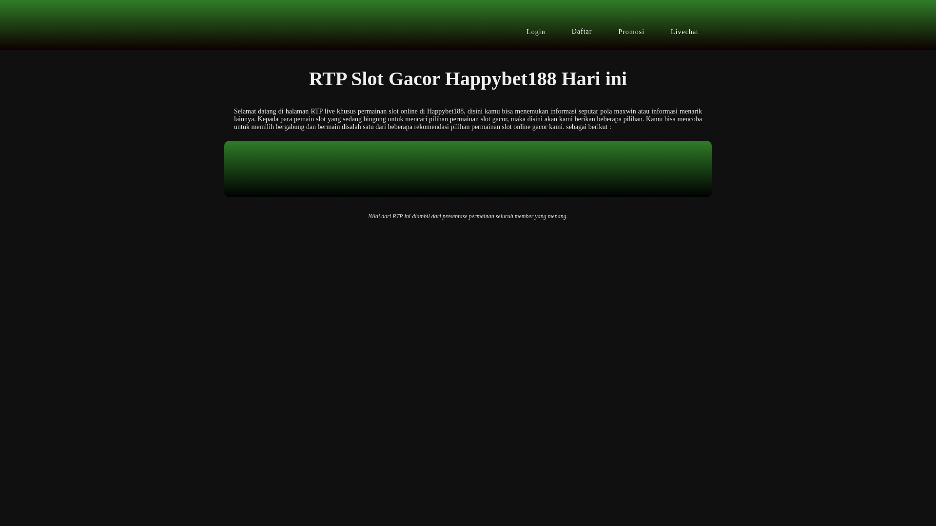 website screenshot of https://rtp-updatesetiapjam-happybet188.online/