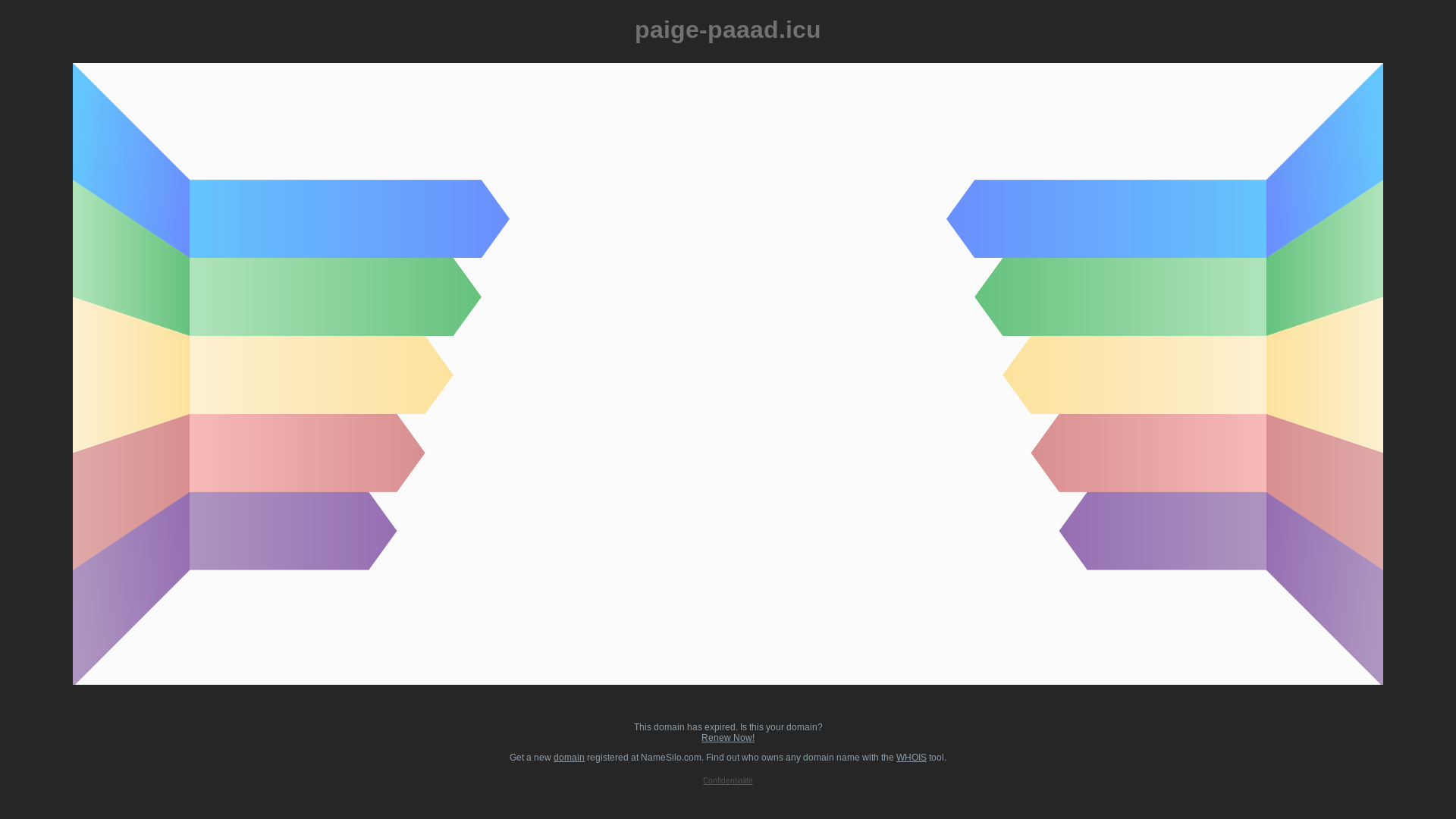 website screenshot of https://paige-paaad.icu/
