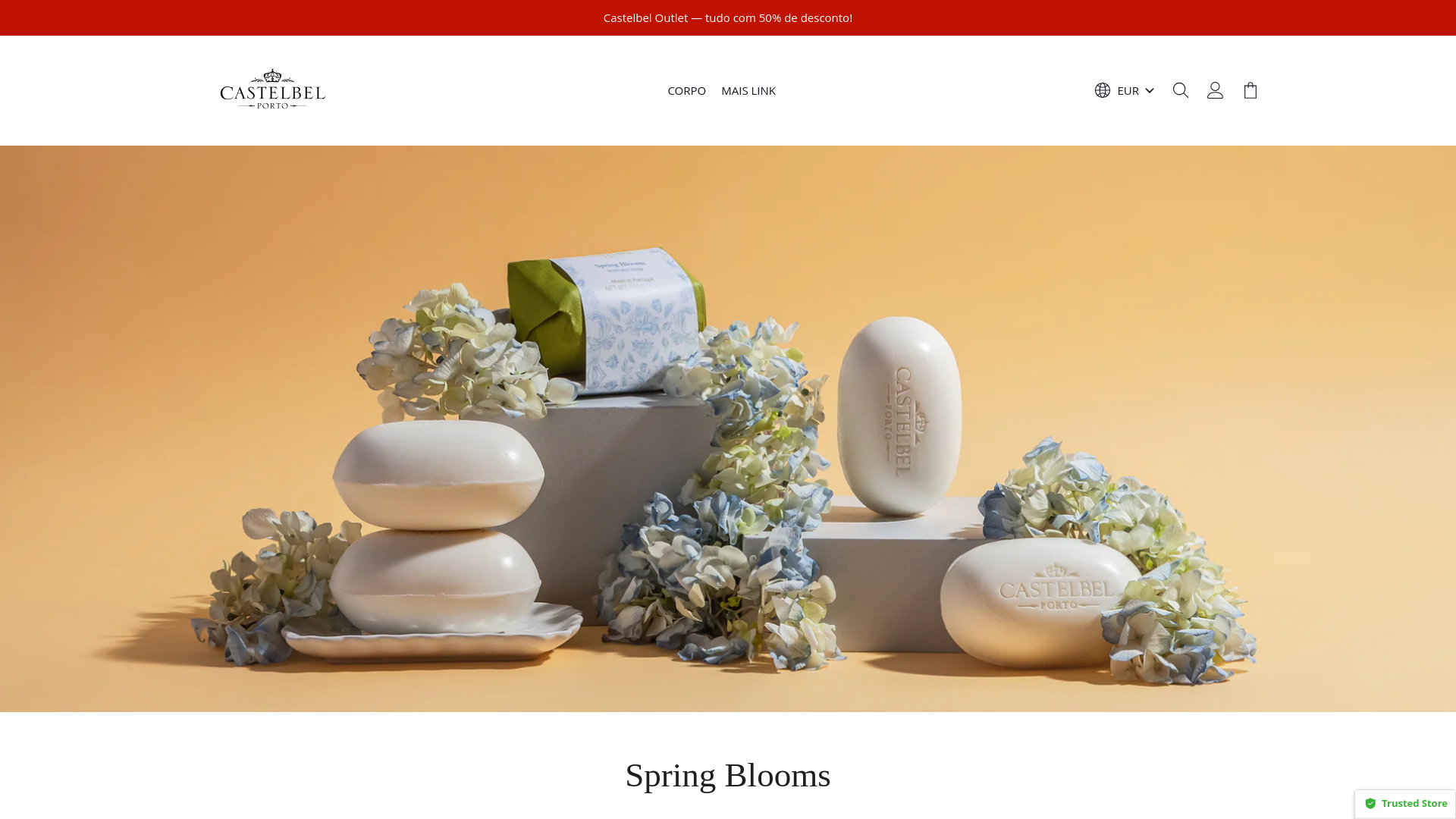 website screenshot of https://castelbelpl.shop