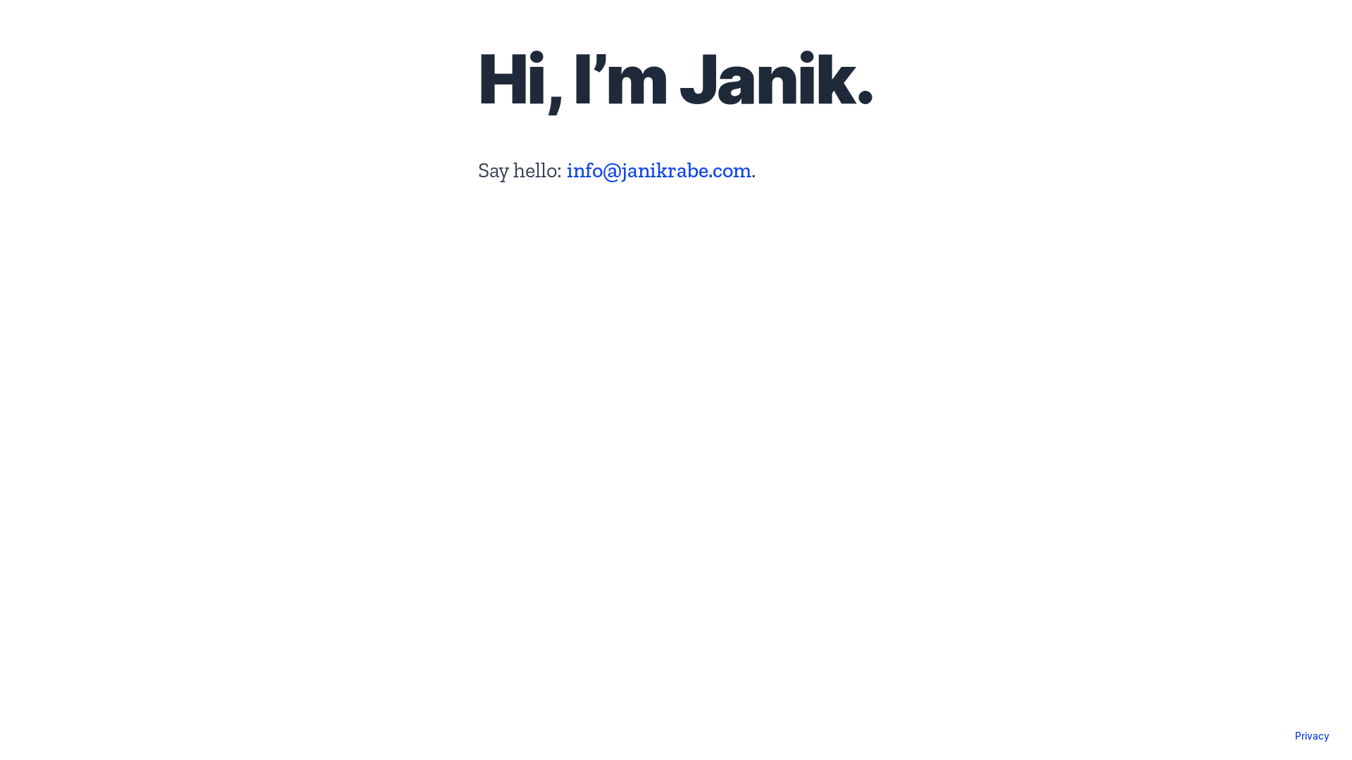 website screenshot of https://janikrabe.pages.dev/