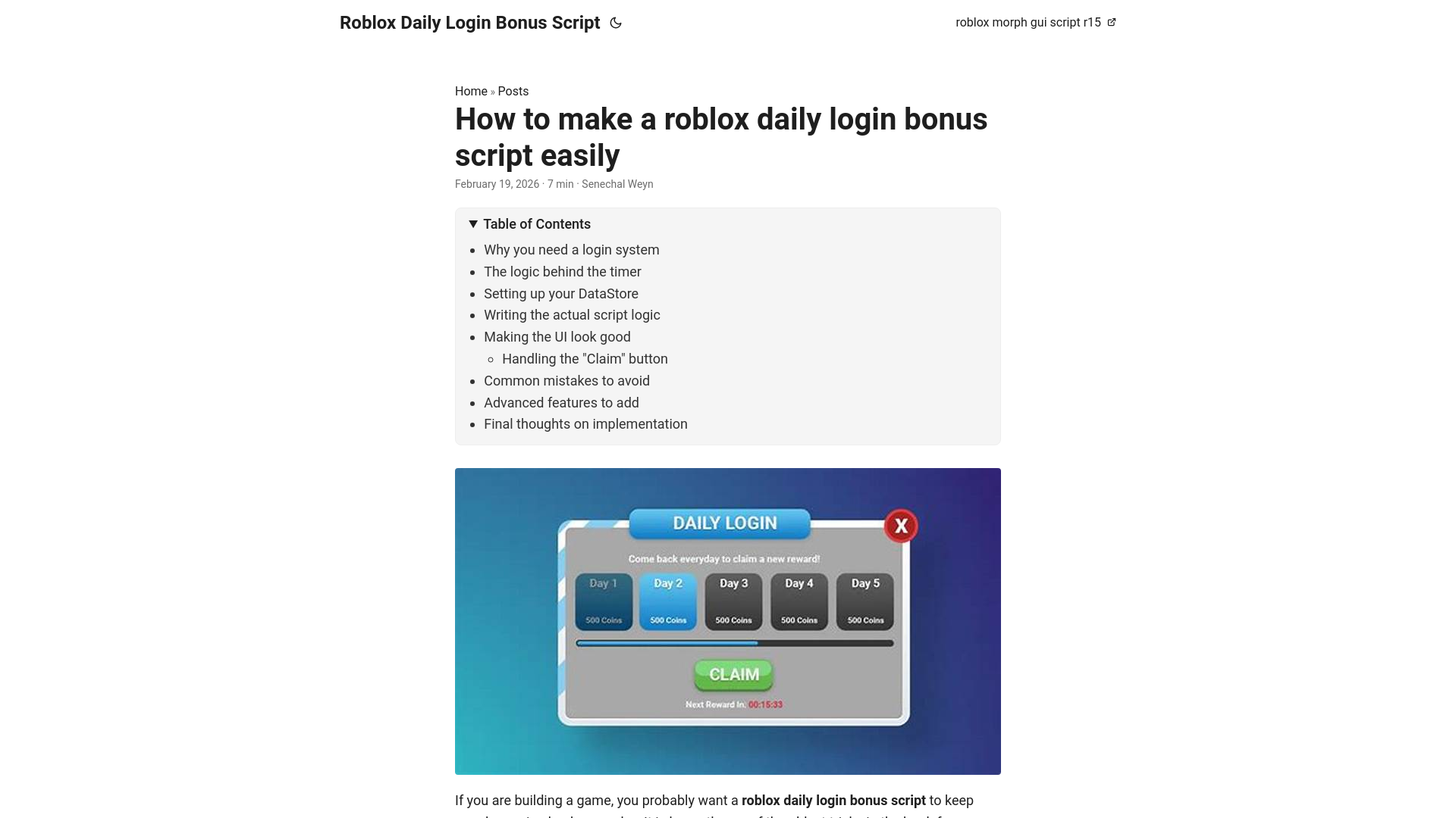 website screenshot of https://roblox-daily-login-bonus-script.pages.dev/