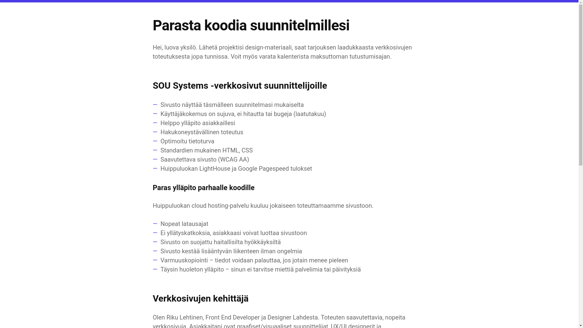 website screenshot of https://sou-systems.pages.dev/