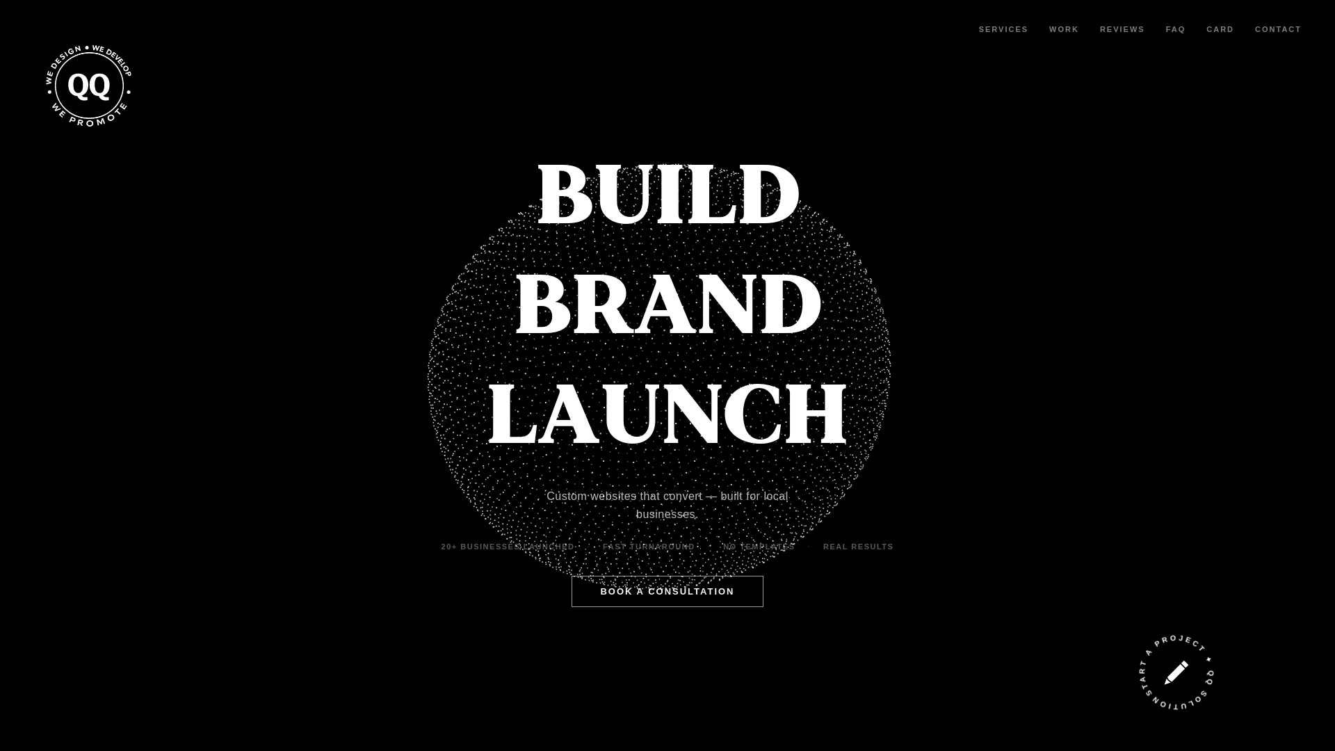 website screenshot of https://qqwebsitesolutions.com