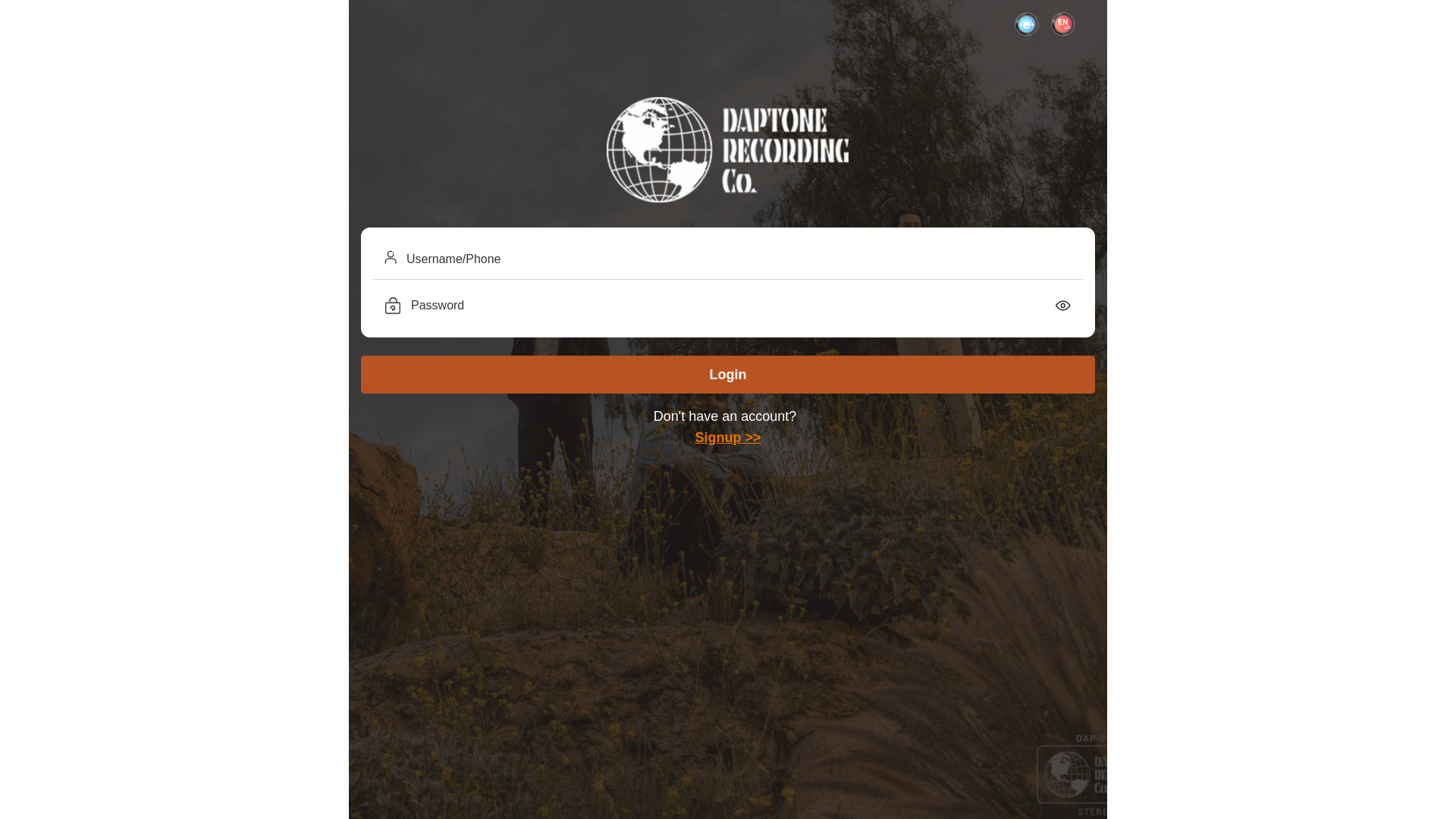 website screenshot of https://daptone-pro.com/