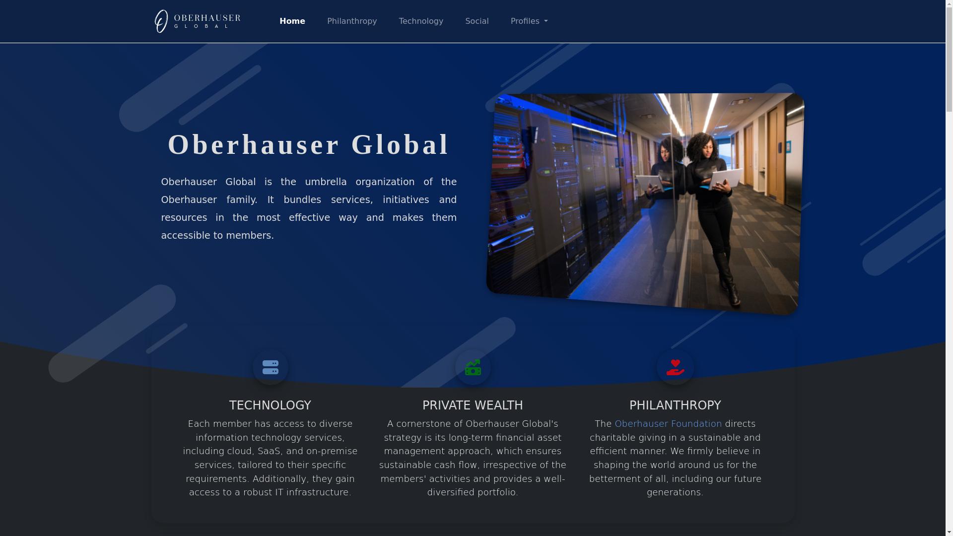 website screenshot of https://oberhauser-global.pages.dev/