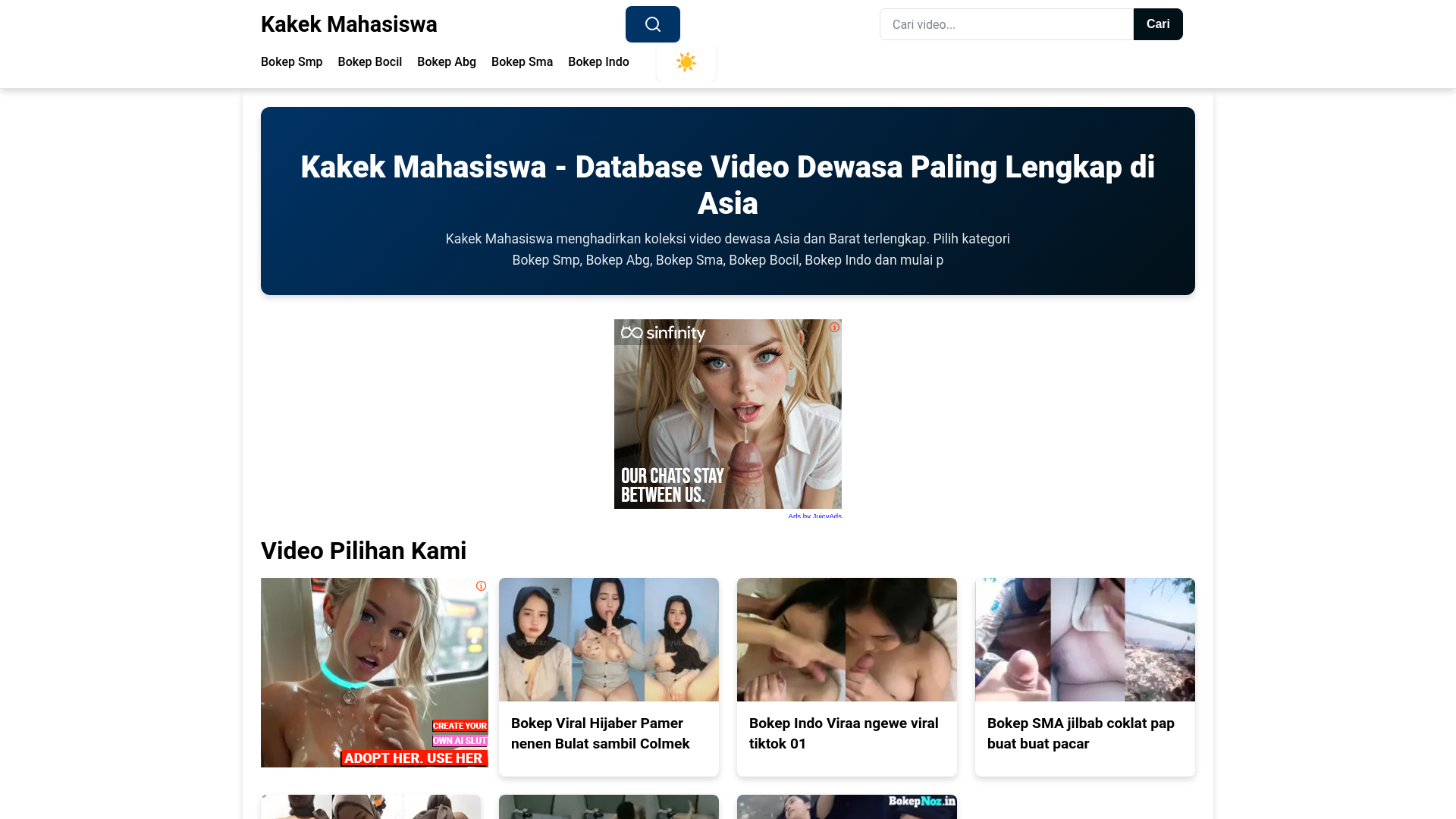 website screenshot of https://kakekmahasiswa.pages.dev/