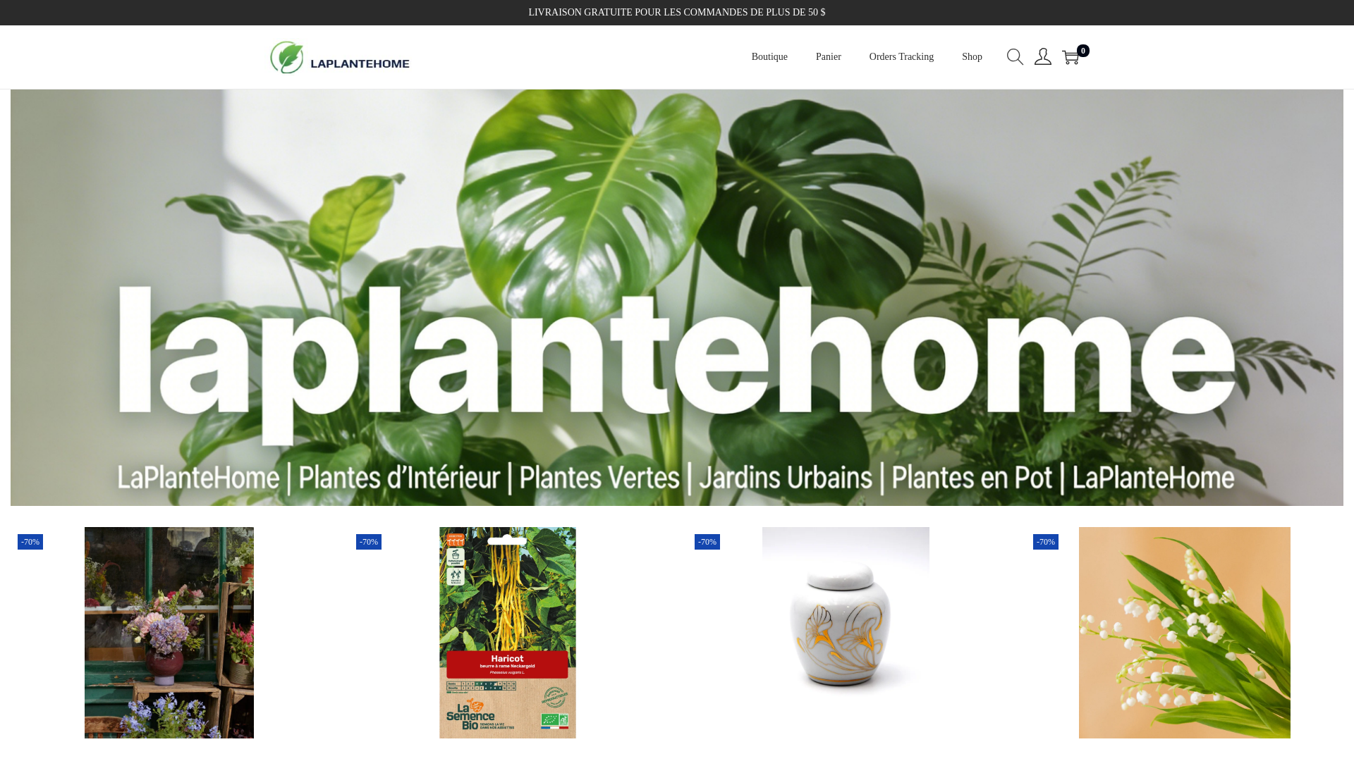website screenshot of https://laplantehome.com/