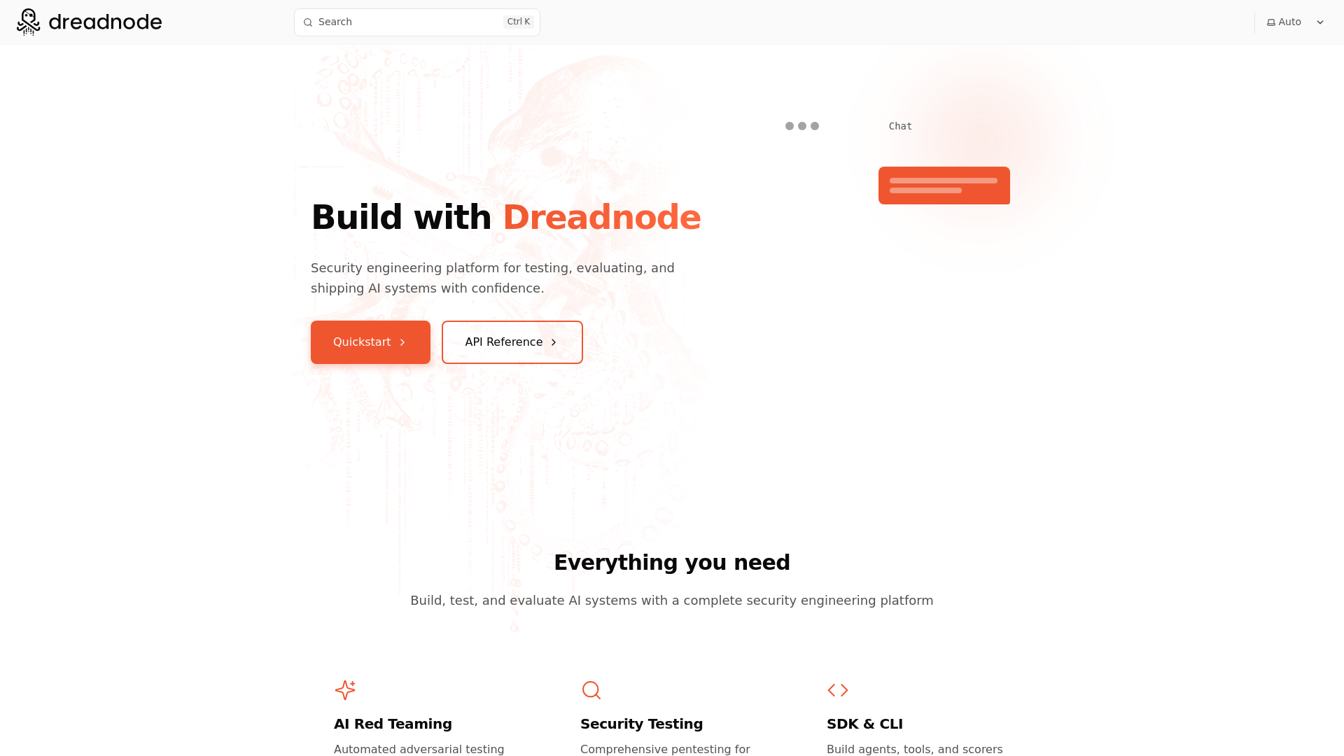 website screenshot of https://dreadnode-docs-prod.pages.dev/