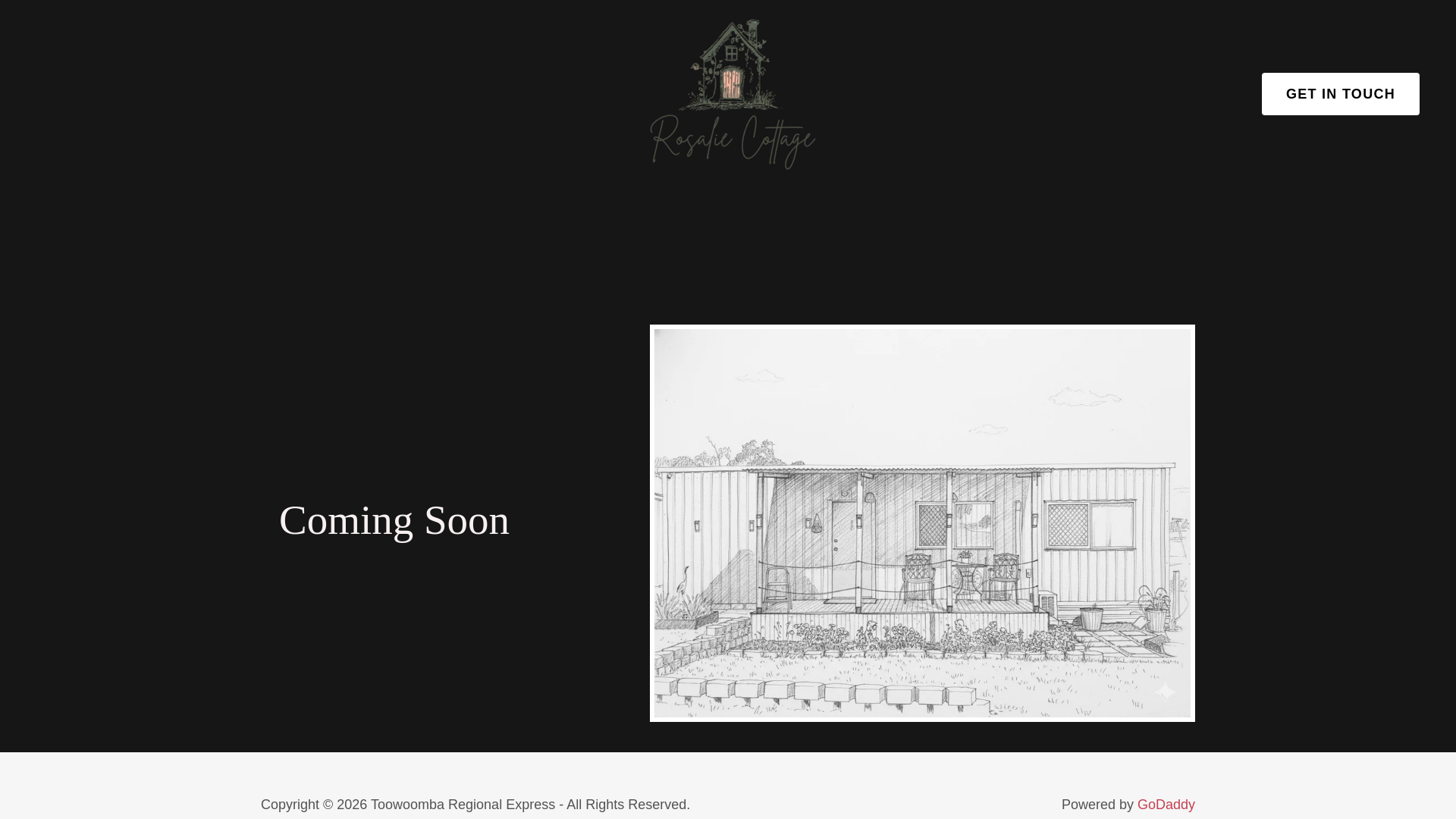 website screenshot of https://rosaliecottage.au