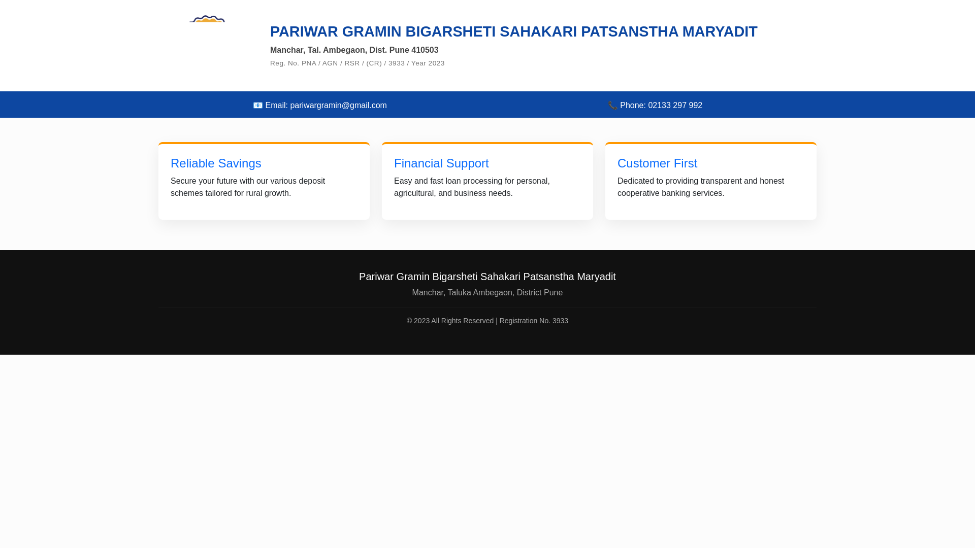 website screenshot of https://pariwarpatsanstha.com/