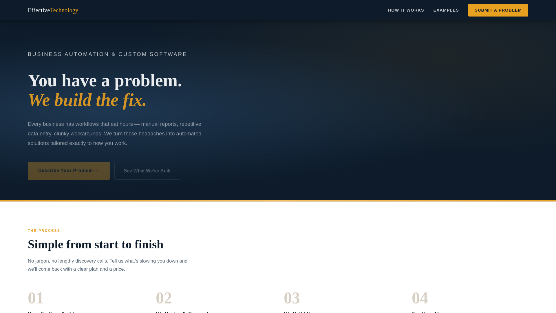 website screenshot of https://effectivetechnology.pages.dev/