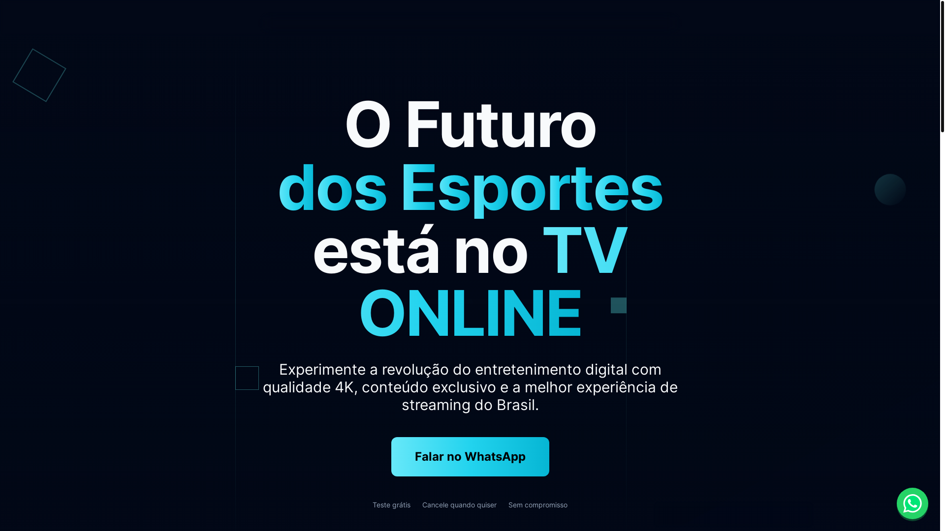 website screenshot of https://tvonlinebrasil.blog/