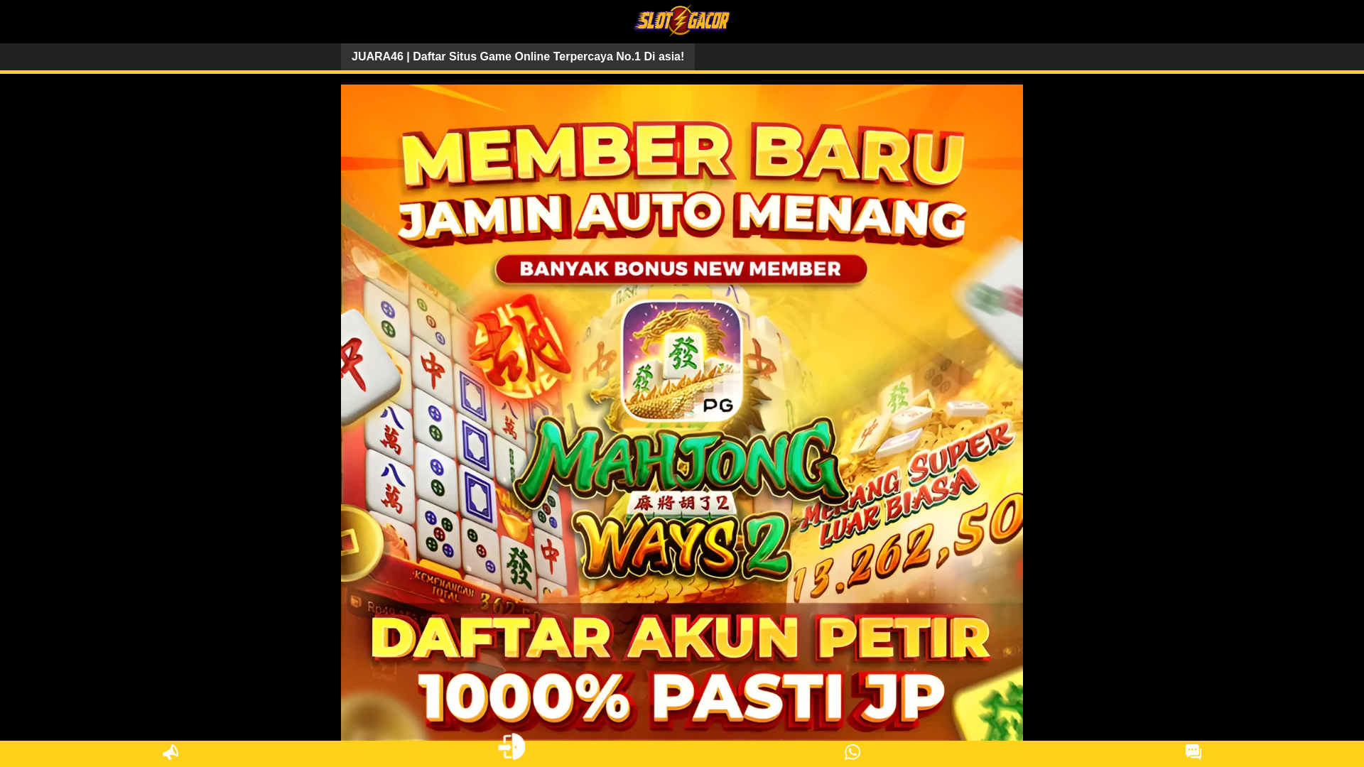 website screenshot of https://juara46.pages.dev/