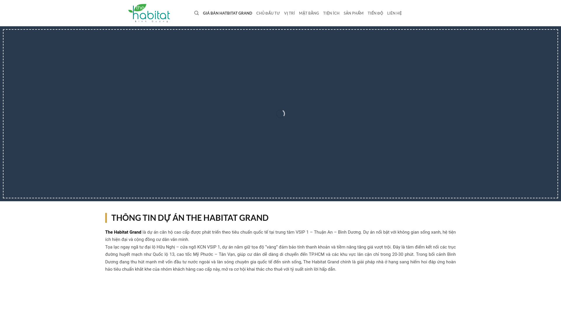 website screenshot of https://giabanhabitatgrand.com/