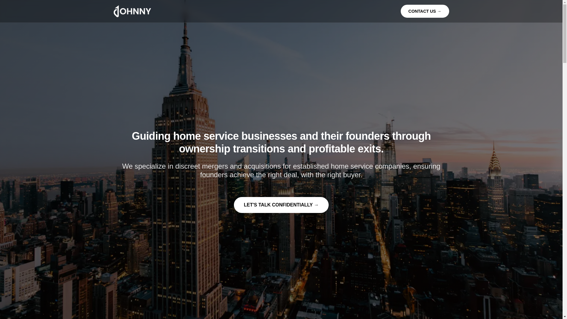 website screenshot of https://johnnyadvisory.com/