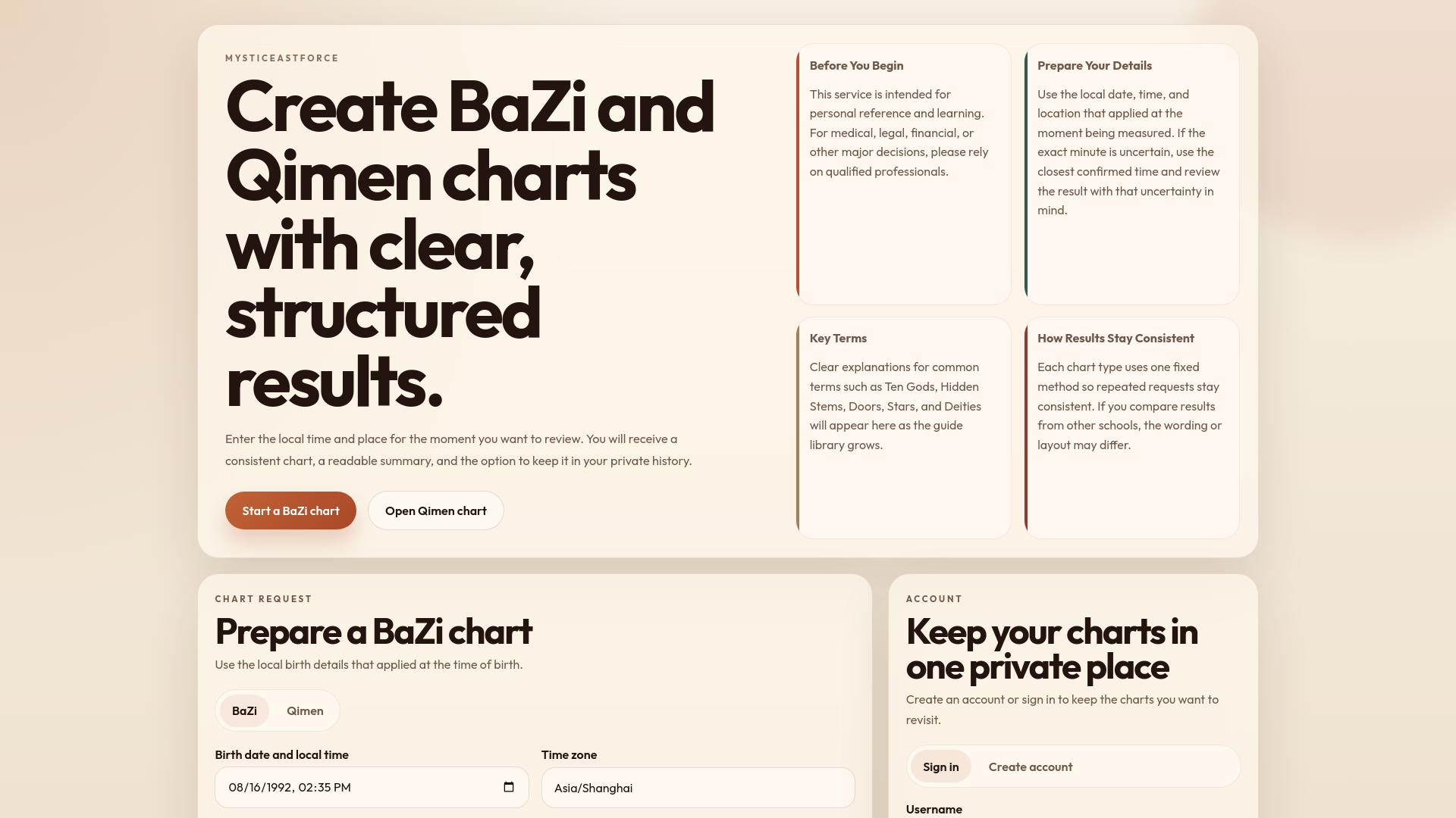 website screenshot of https://mysticeastforce-public.pages.dev/