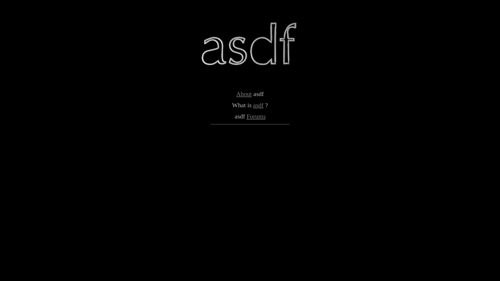 website screenshot of https://www.asdf.com