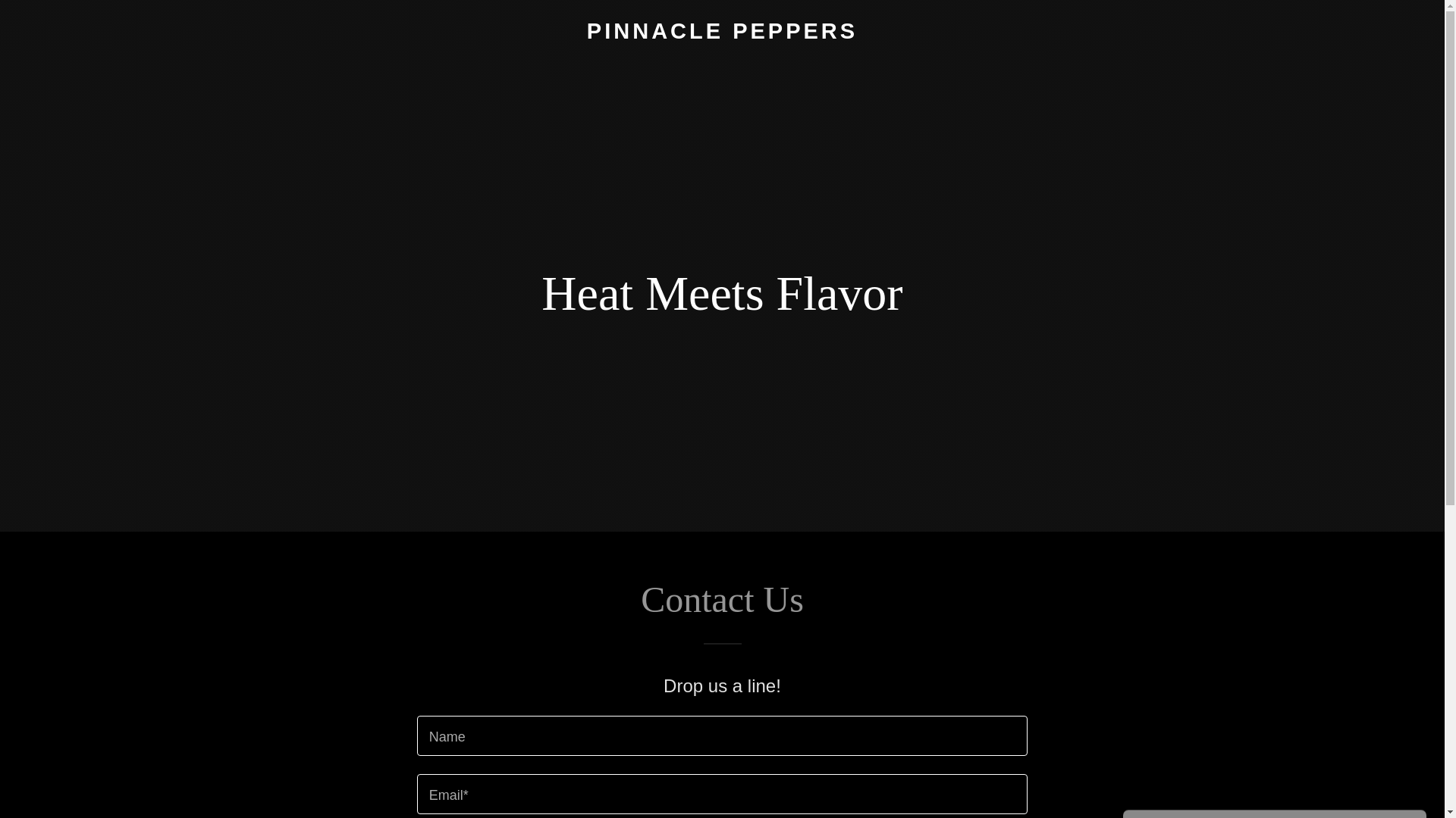 website screenshot of https://pinnaclepepper.com/