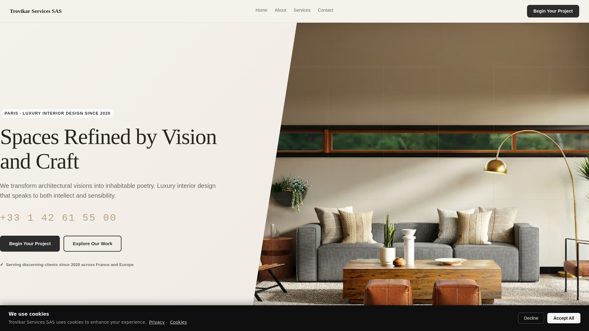 website screenshot of https://trovikar.shop/