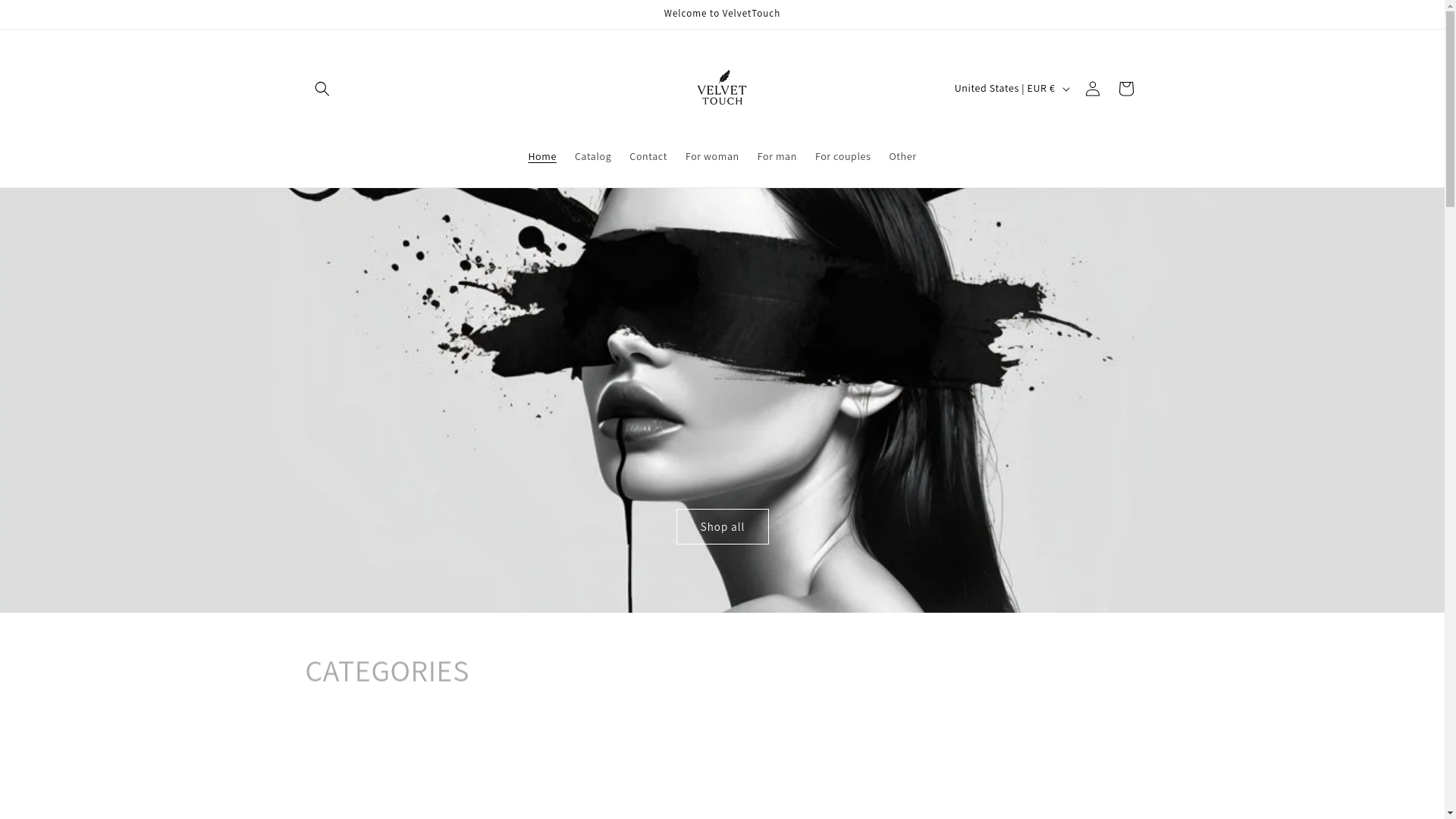 website screenshot of https://velvettoucheshop.com/