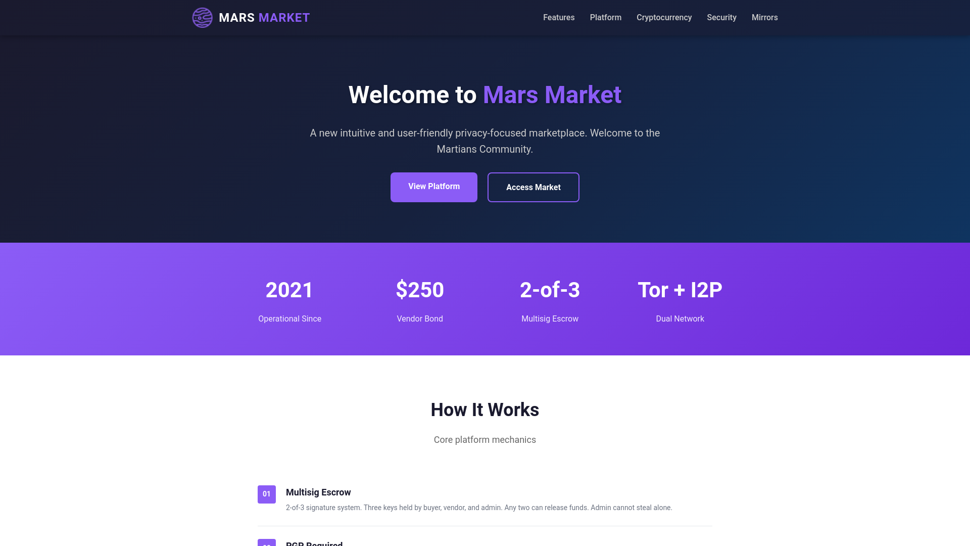 website screenshot of https://mars-shop.info/