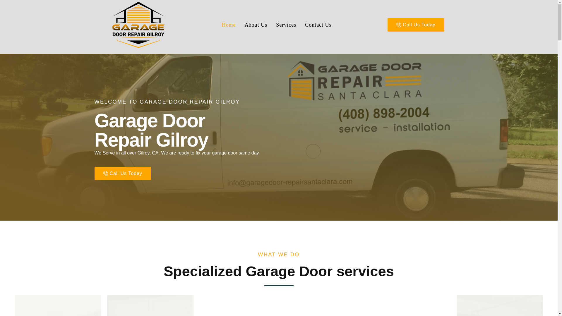 website screenshot of https://garagedoorrepair-gilroy.com/