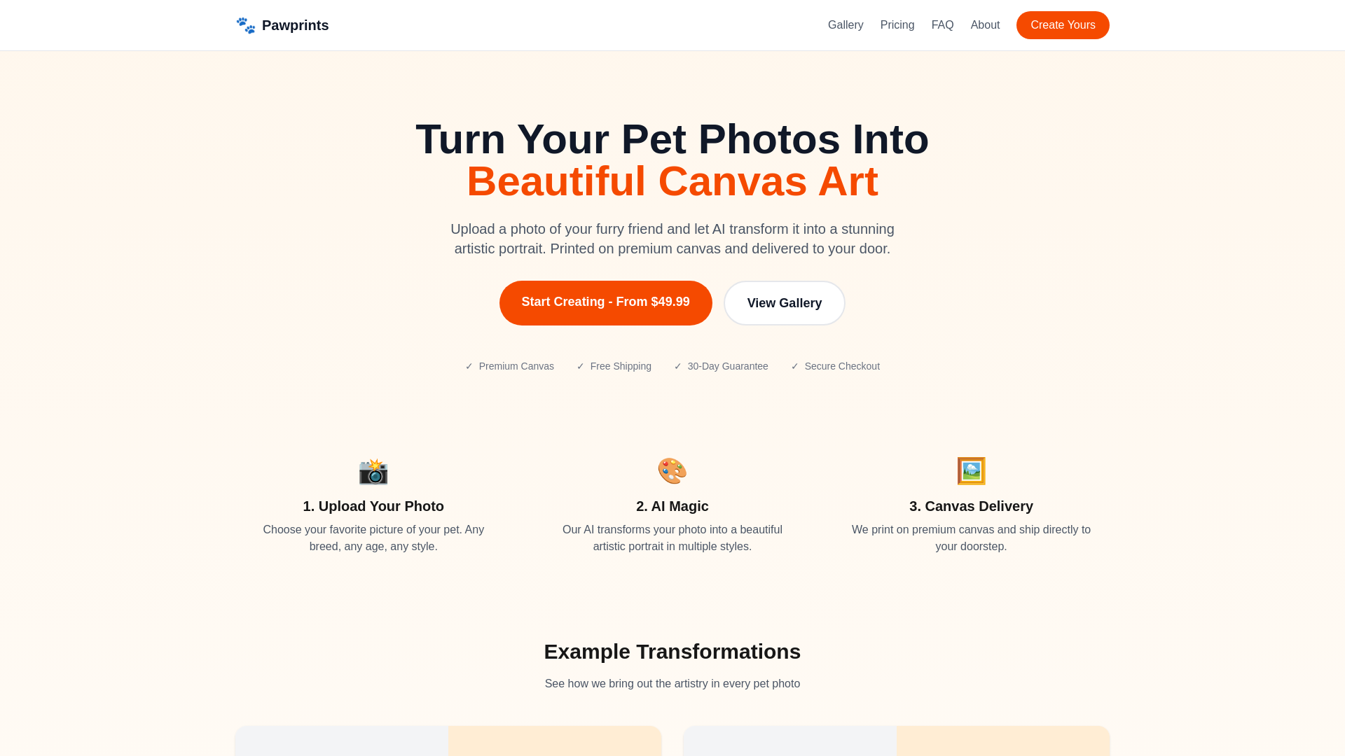 website screenshot of https://pawprints.pages.dev/