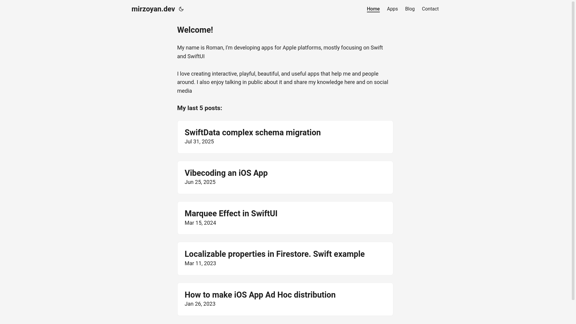 website screenshot of https://mirzoyan-dev.pages.dev/