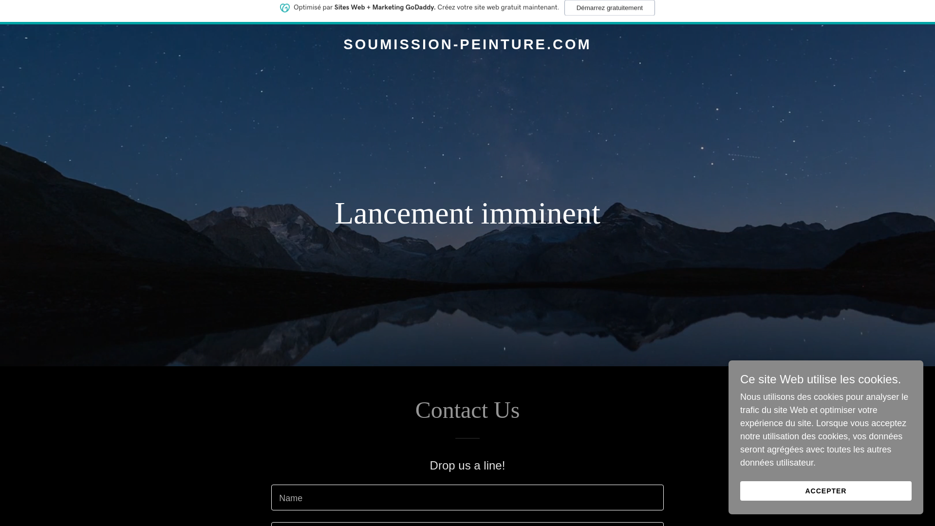 website screenshot of https://soumission-peinture.com/