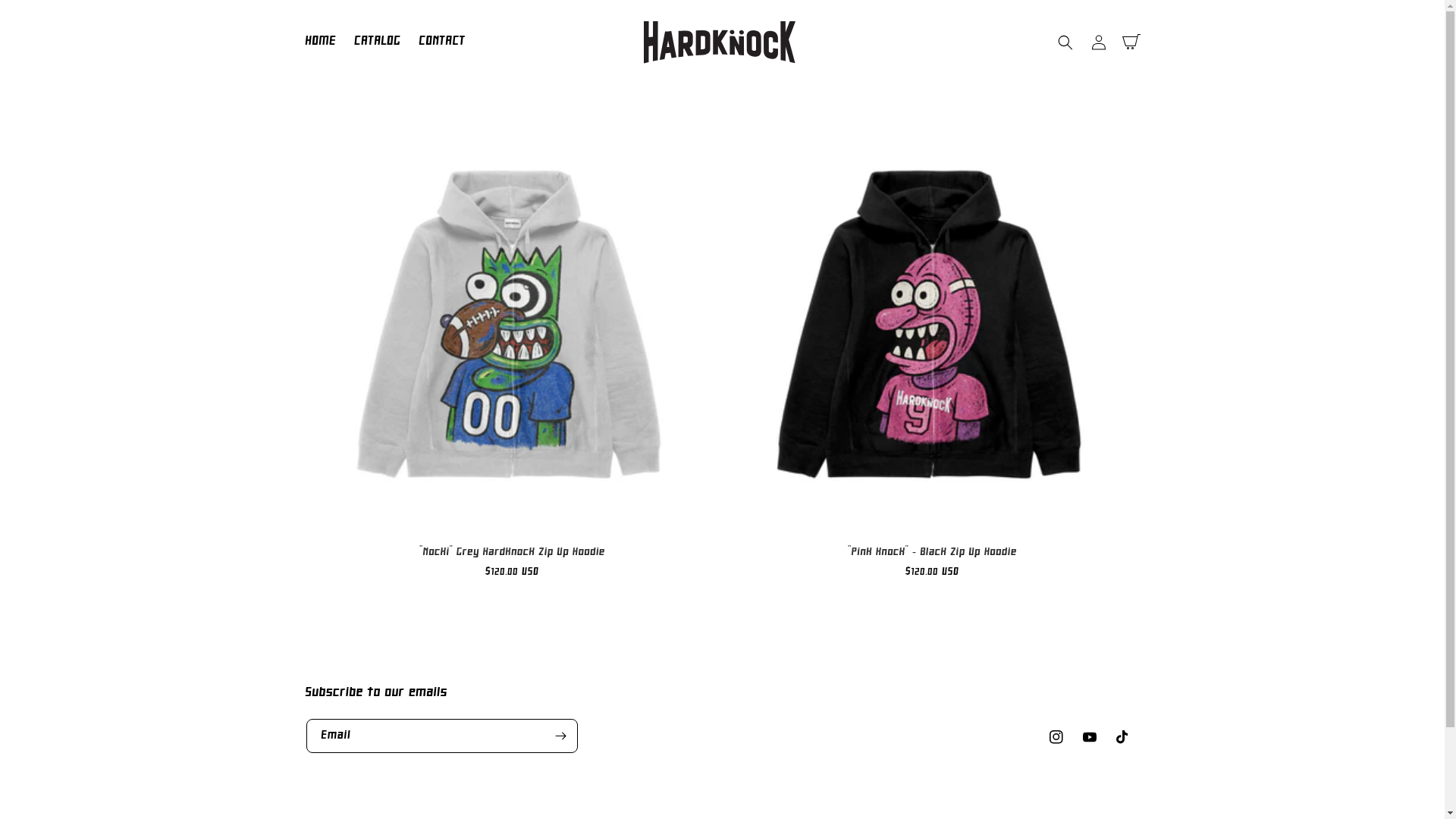 website screenshot of https://hardknock.us/