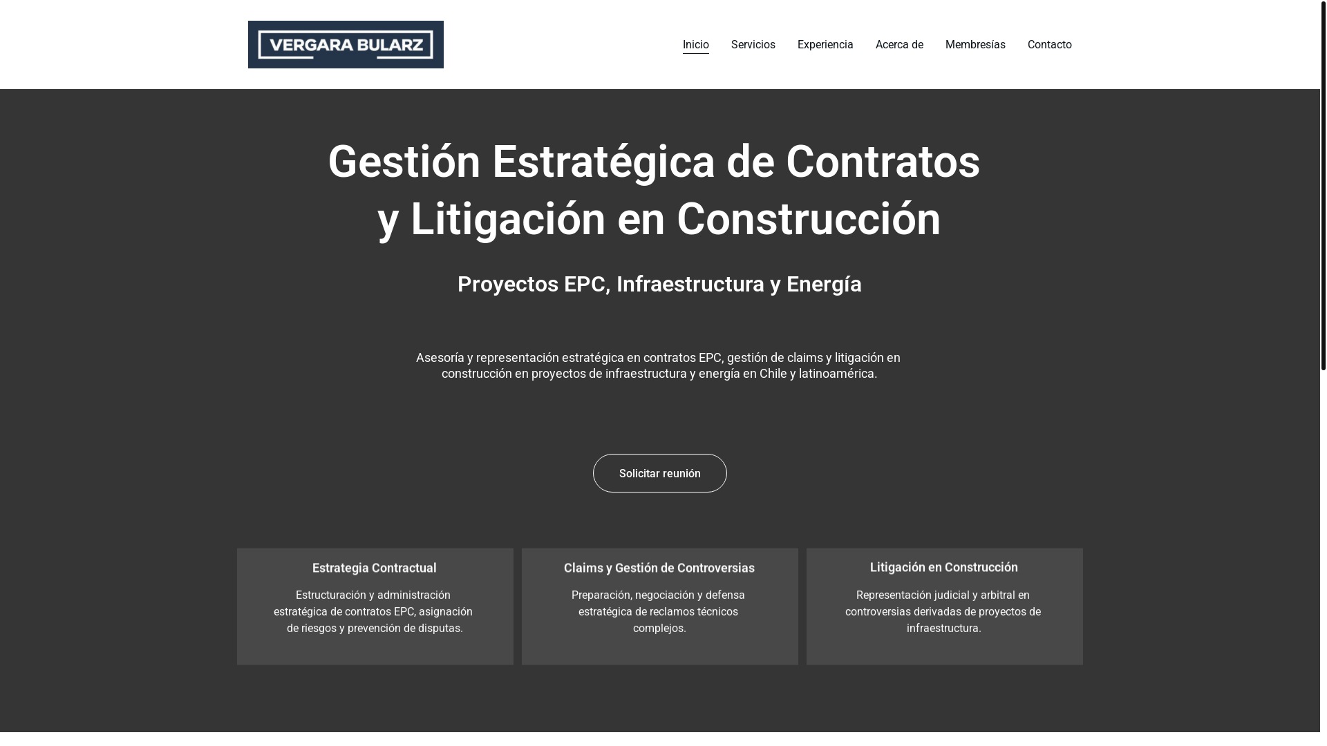 website screenshot of https://vergarabularz.cl/