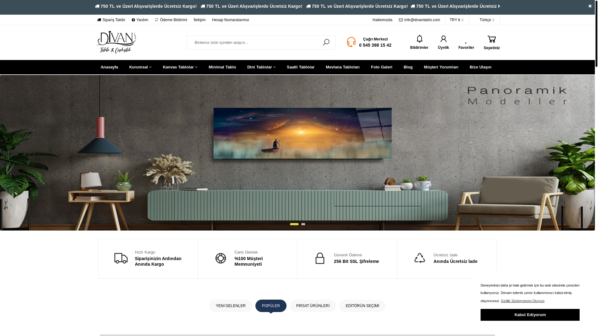 website screenshot of https://divantablo.com.tr/
