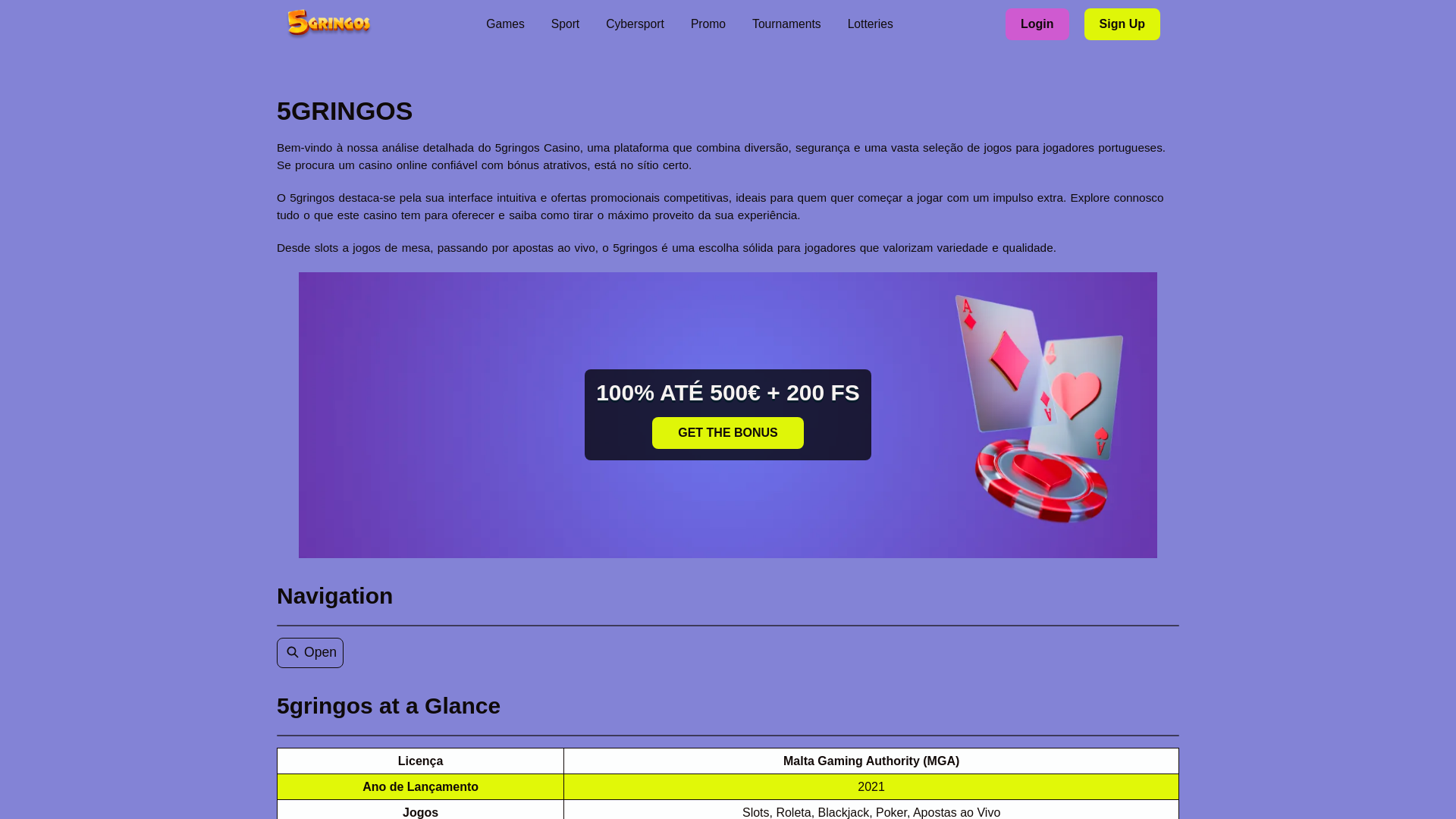 website screenshot of https://5gringospt-live.pages.dev/