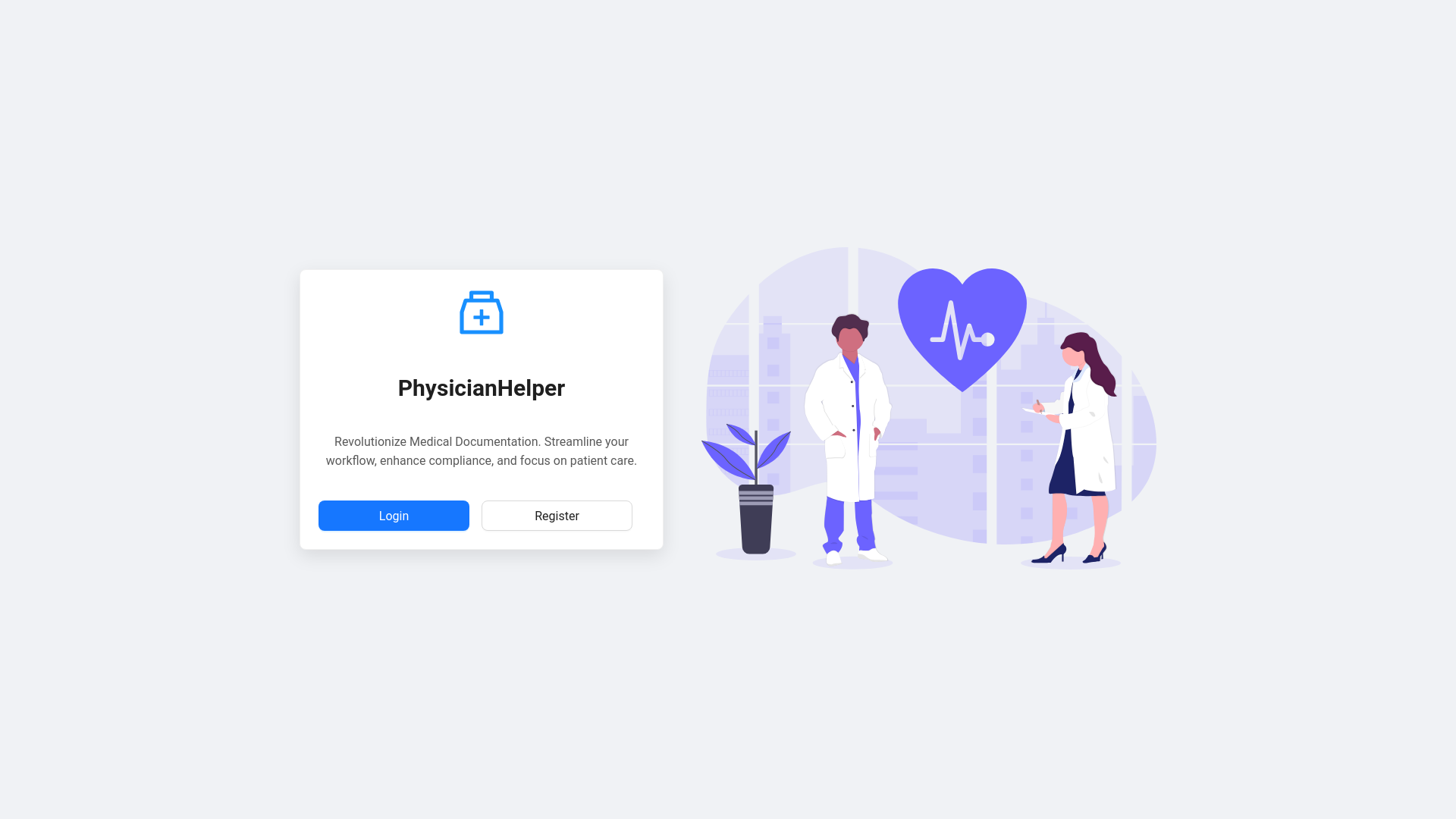 website screenshot of https://physicianhelper-webapp.pages.dev/
