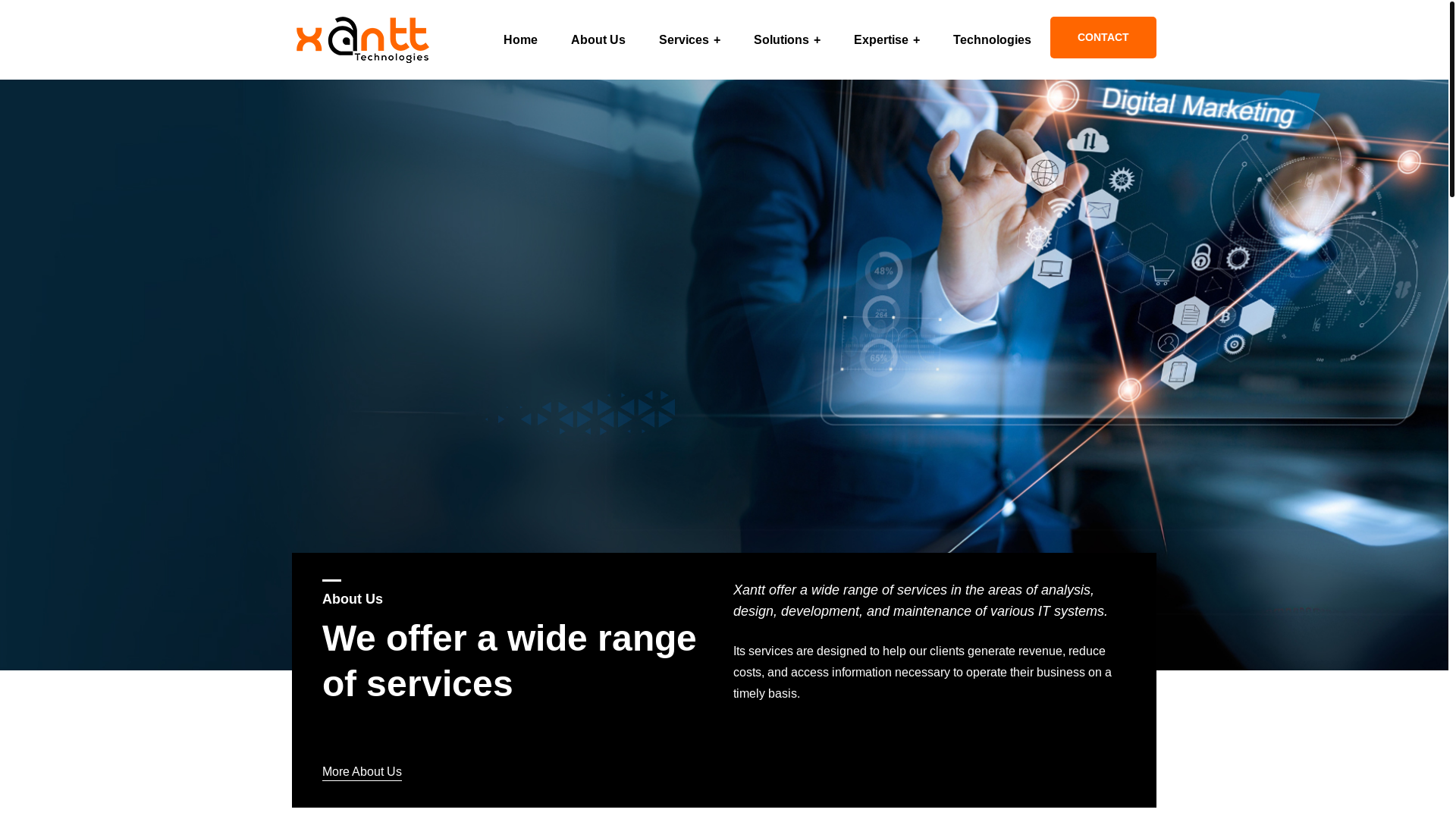 website screenshot of https://xant.pages.dev/