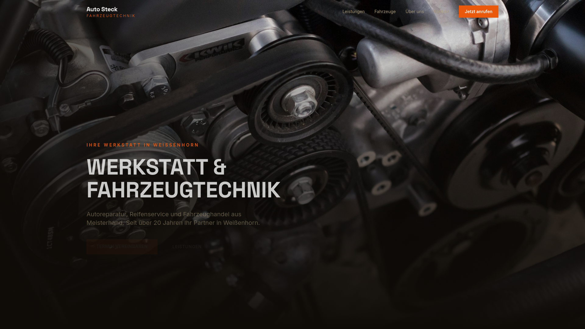 website screenshot of https://auto-steck-demo.pages.dev/