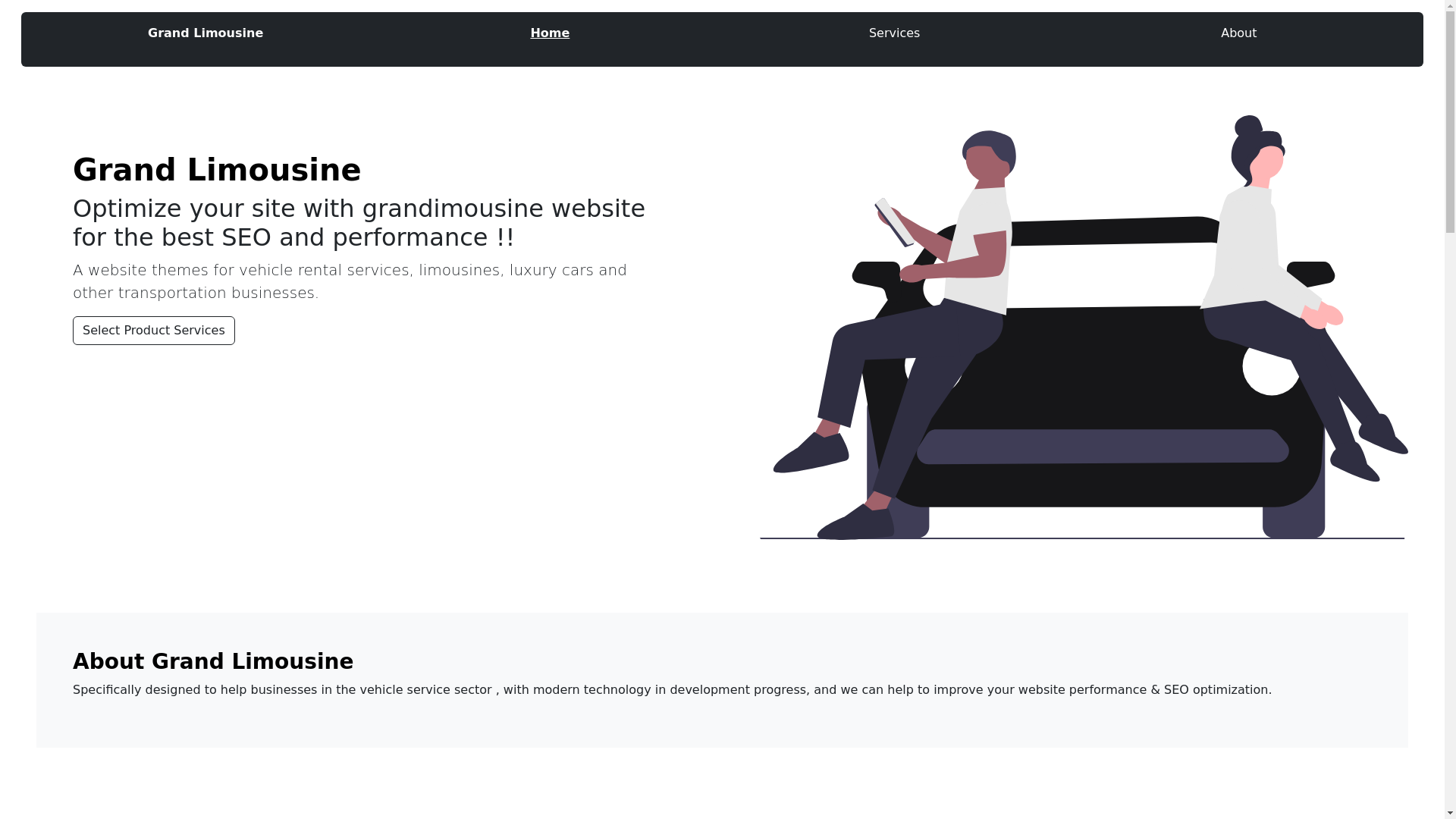 website screenshot of https://grandlimousine.pages.dev/